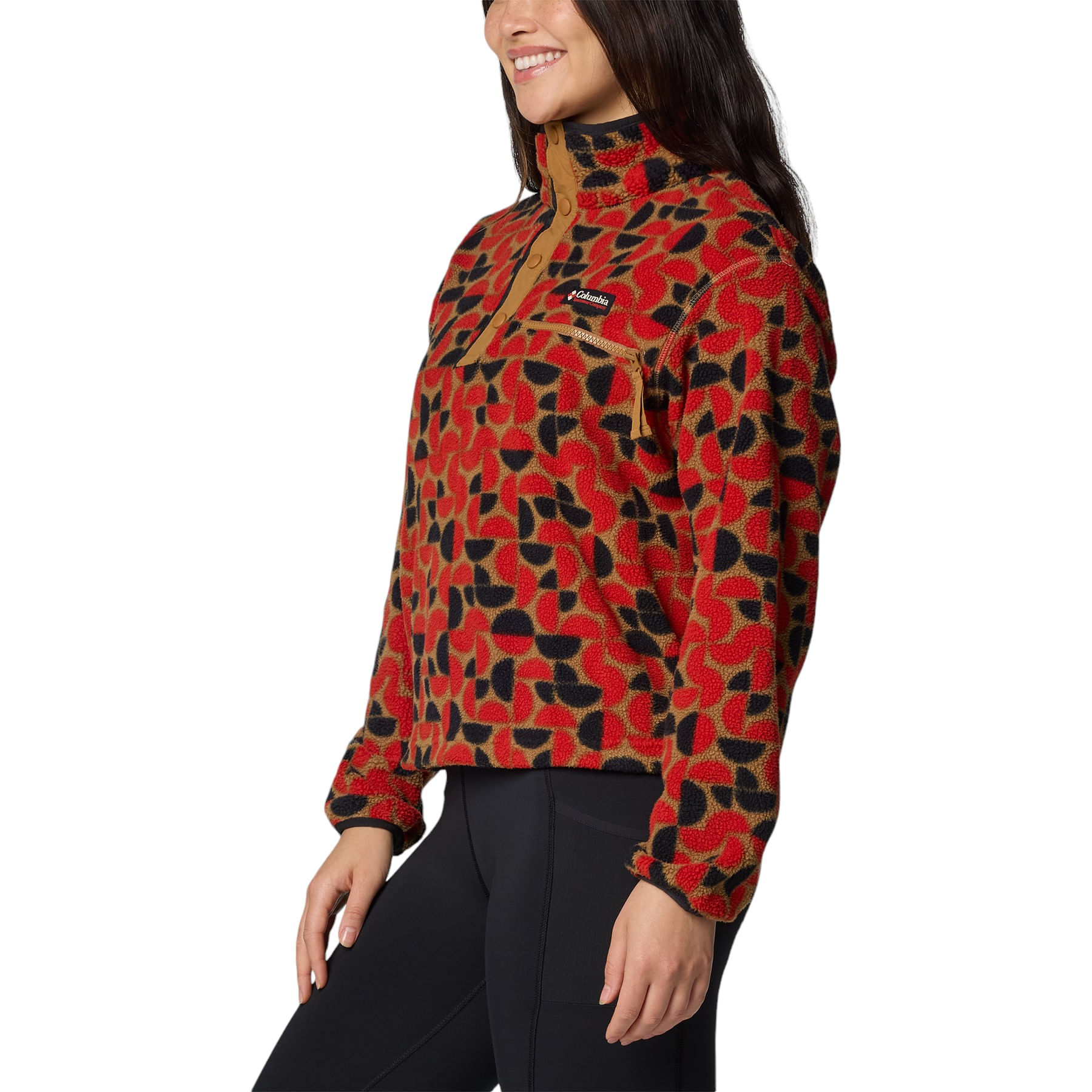 Columbia Helvetia II Print Crop Half Snap - Women's - Als.com