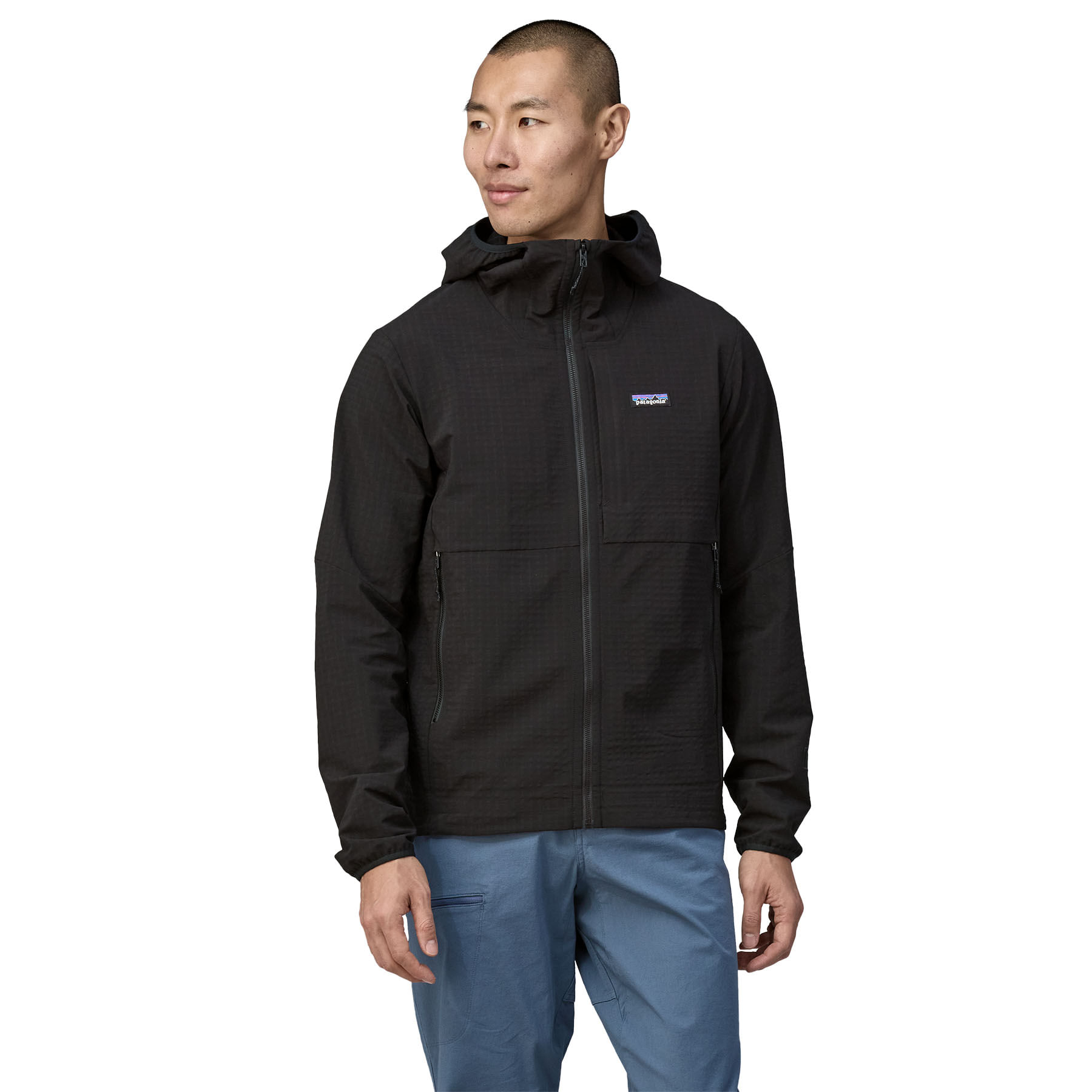 Patagonia Tech purchases Fleece Hoodie Black Jacket Mens-Large