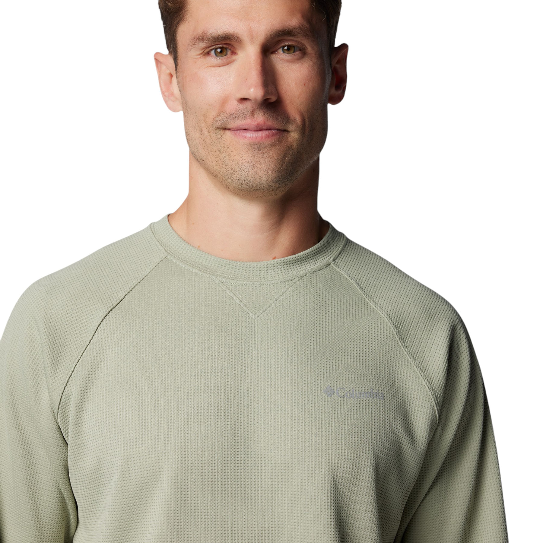 Columbia-Black-Mesa-Waffle-Knit-Crew-II---Men-s-Safari