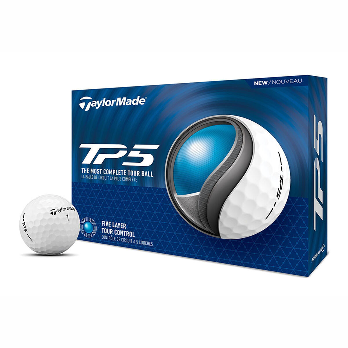 TaylorMade TP5 pix ゴルフボール 12個入り+1スリーブ TaylorMade 2024 TP5 PIX 3.0 USA Golf Balls 12-Pack | Academy