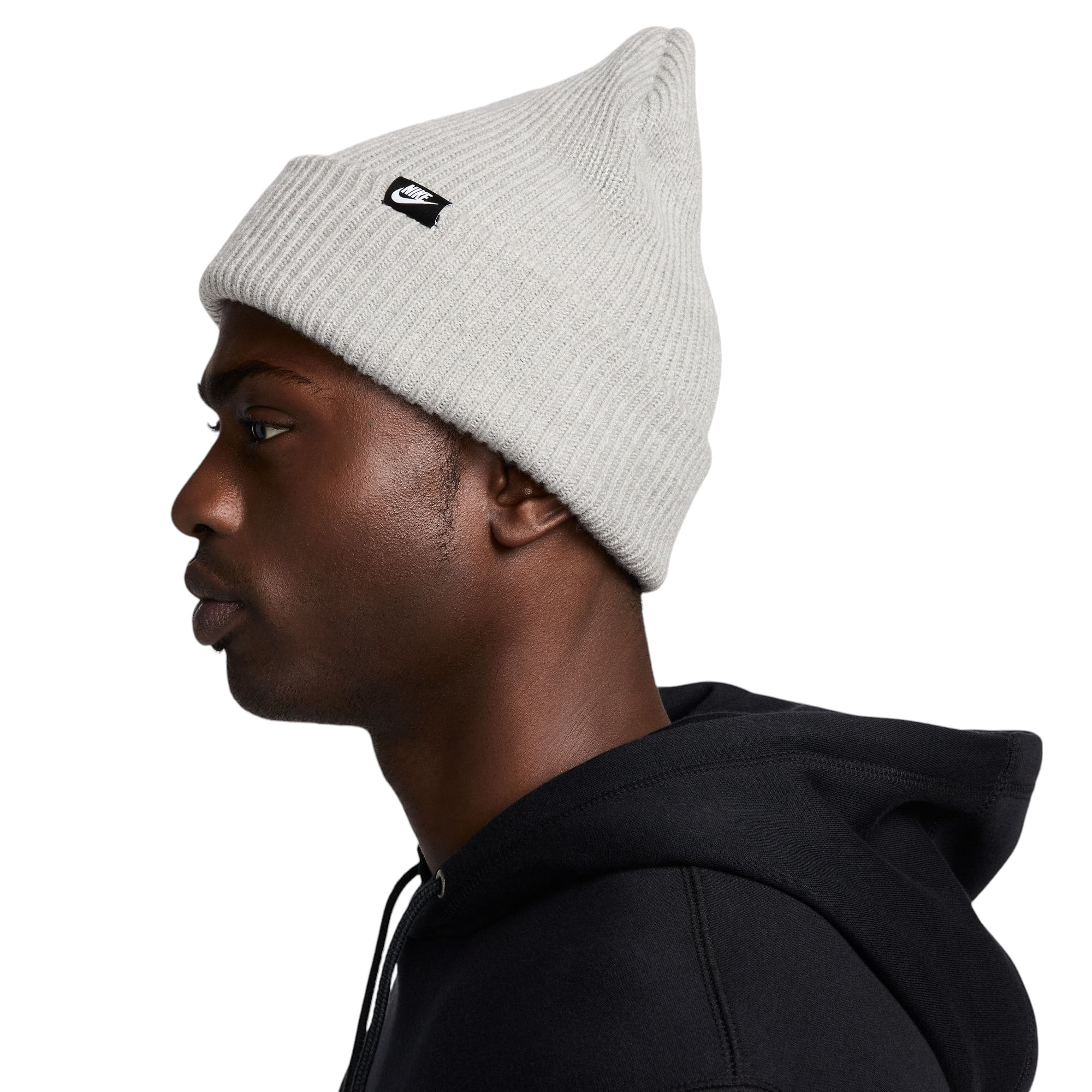 NIKE-C-U-NK-PEAK-BEANIE-TC-FUT-LAB-L-Dark-Grey-Heather