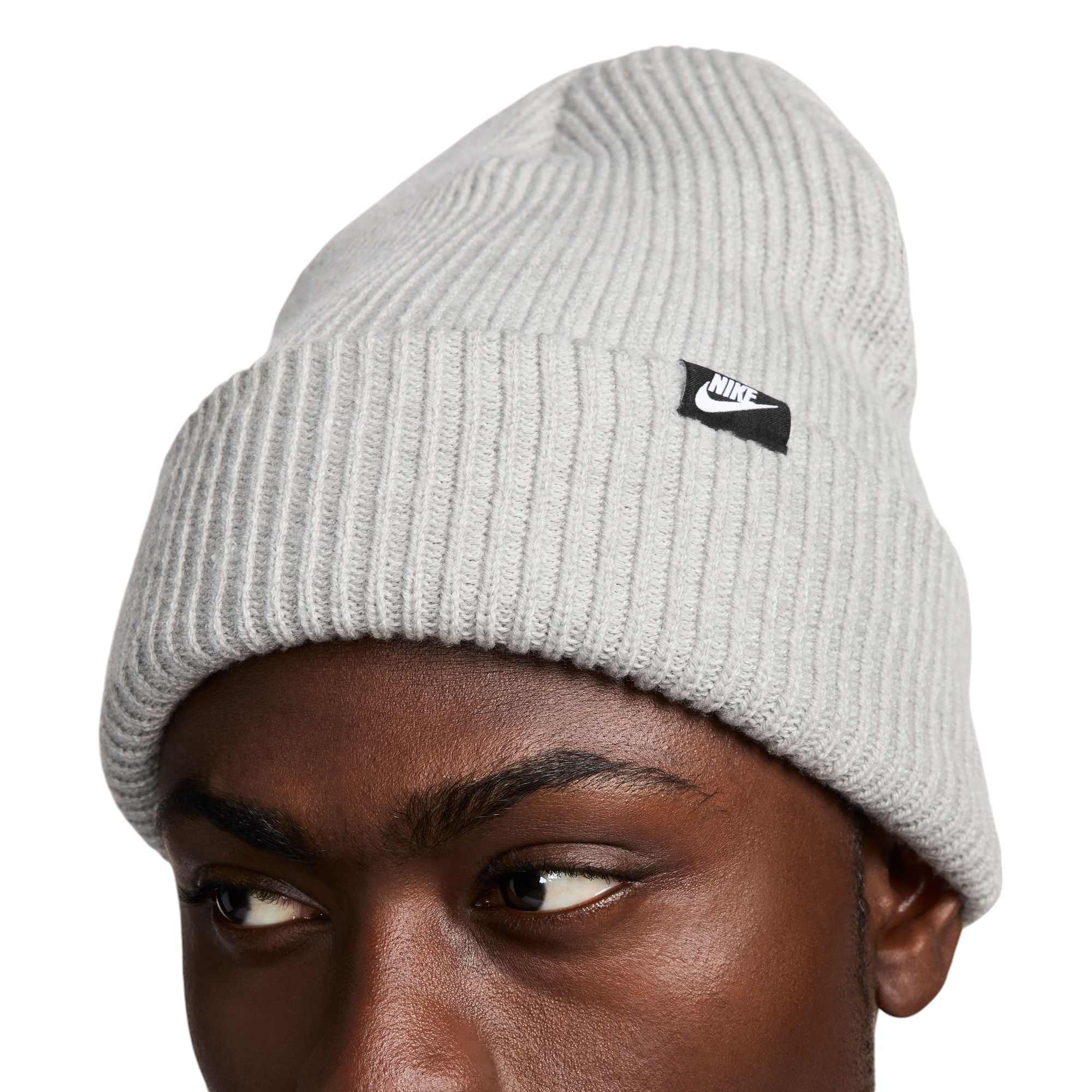 NIKE-C-U-NK-PEAK-BEANIE-TC-FUT-LAB-L-Dark-Grey-Heather