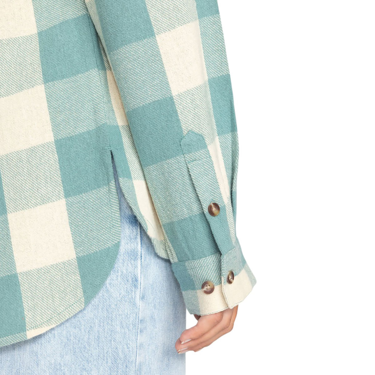 Roxy-Lets-Get-Away-Long-Sleeve-Shirt---Women-s-Mineral-Blue-Be-Bold-Plaid