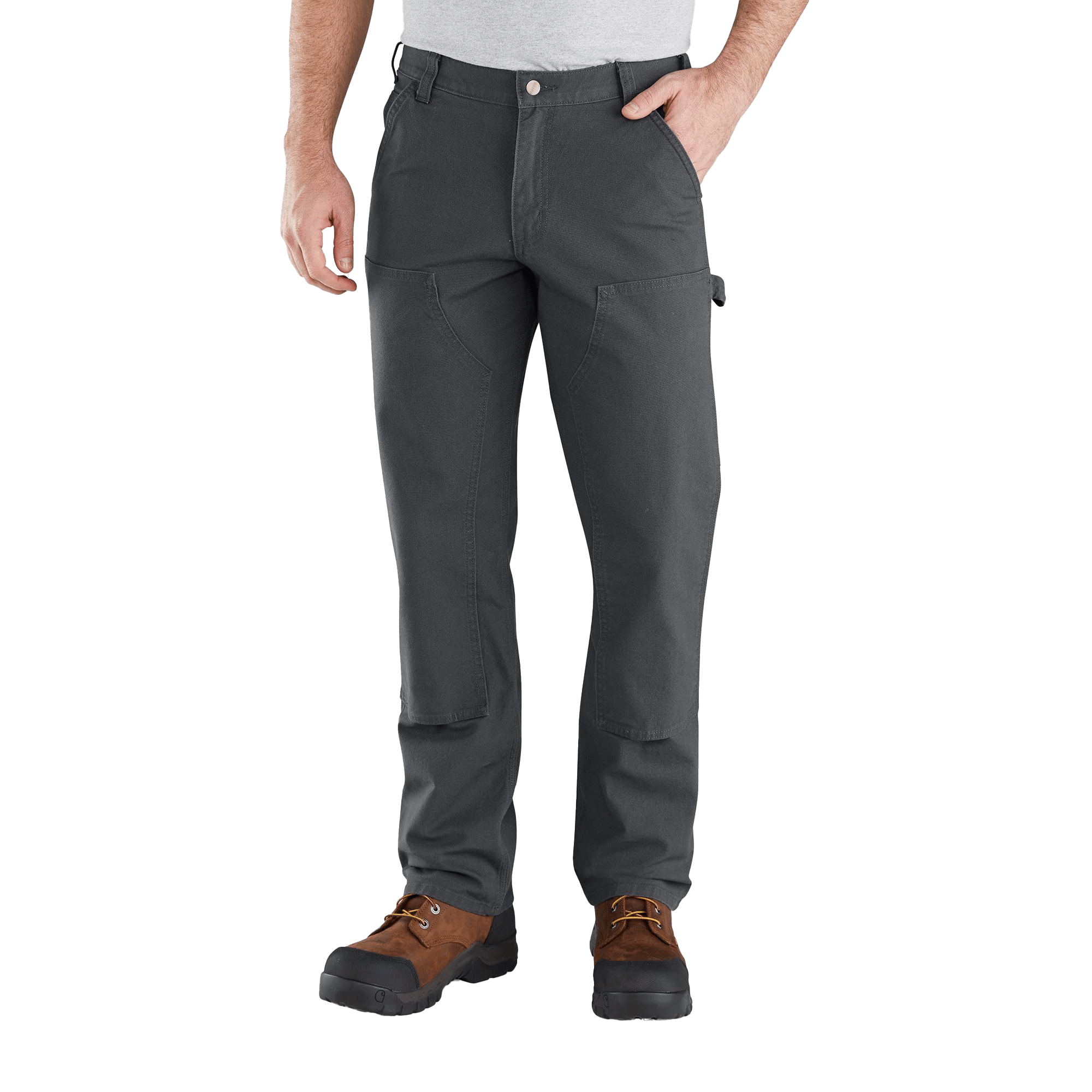Carhartt Washed Duck Work Dungaree Flannel Lined Pant