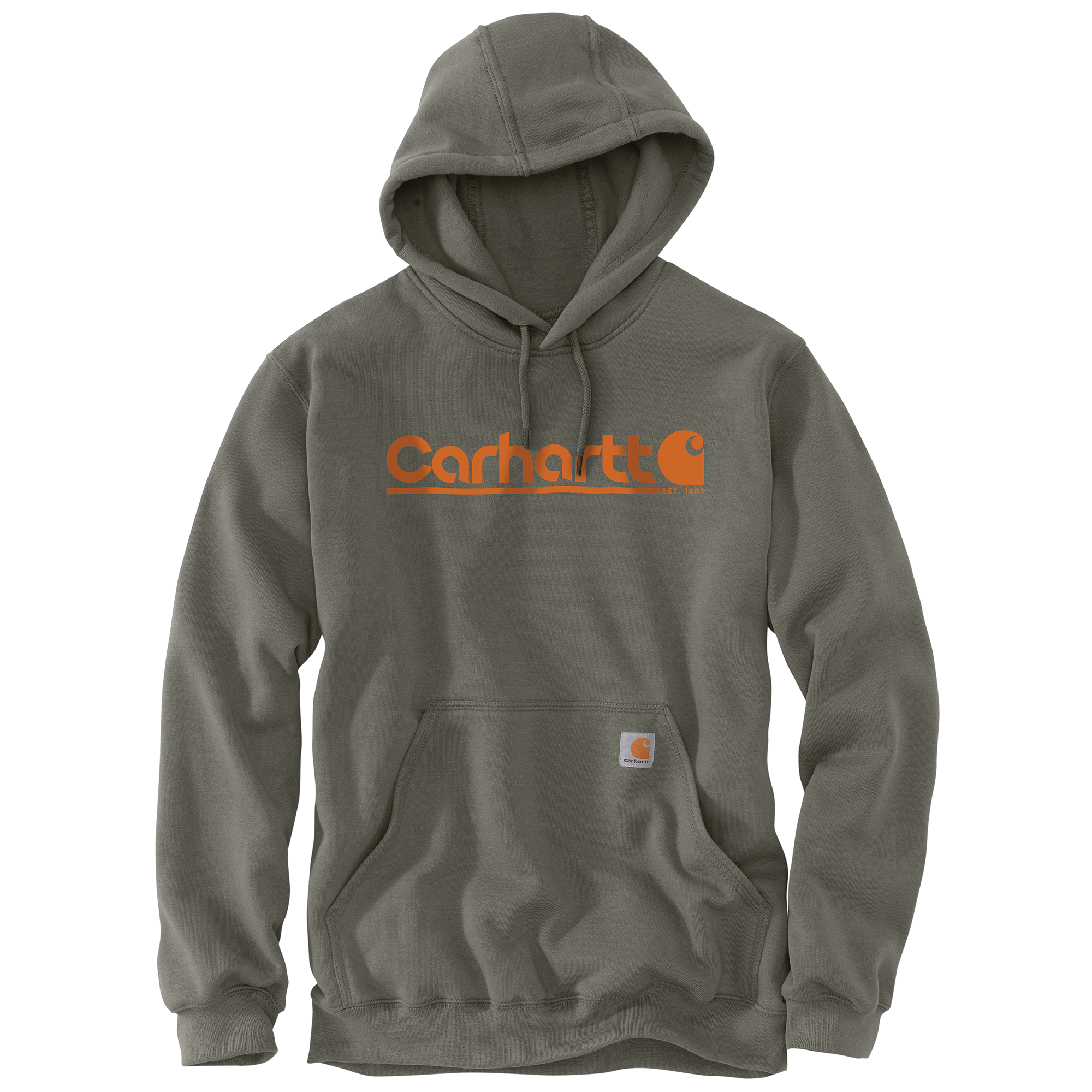 CARHAR-M-RD-LSEFT-MW-LGO-GRAPHIC-SWTSHRT-Dusty-Olive