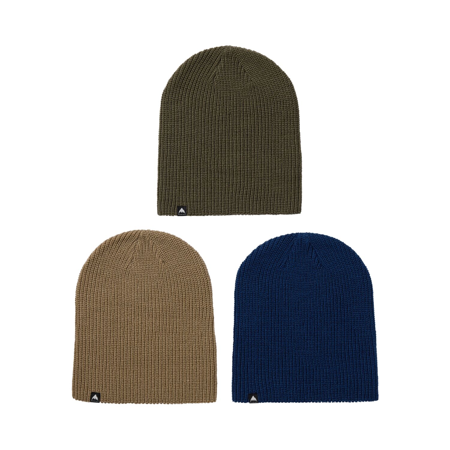 Burton-Recycled-Dnd-Beanie---3-Pack-Nightfall---Summit-Taupe---Forest-Moss
