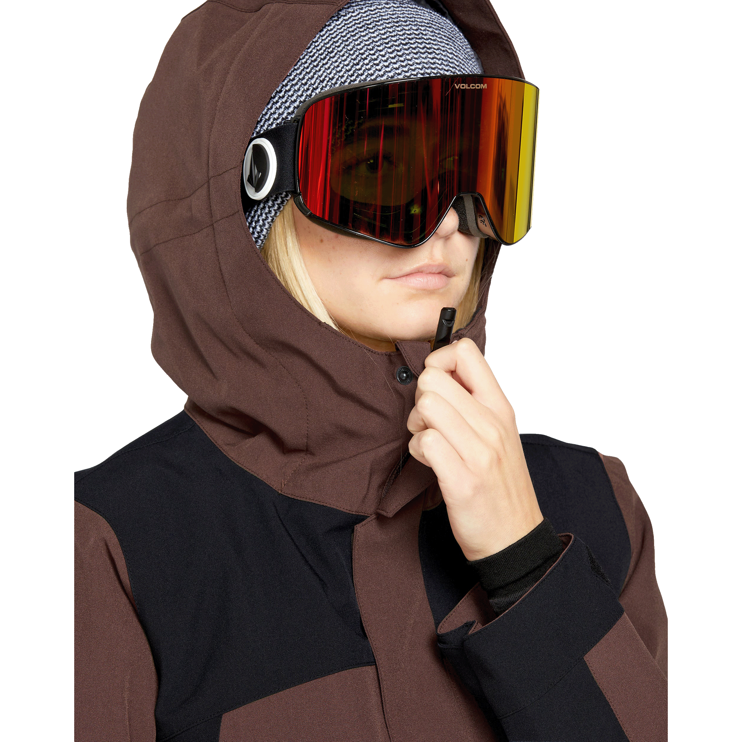 Womens Fern Insulated Gore Pullover - Pink Salt Wash | Volcom US