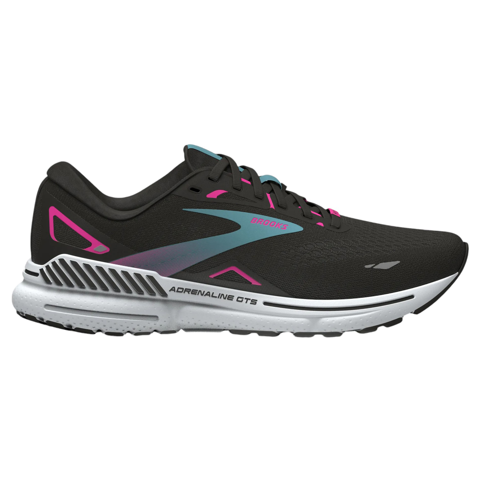 Brooks-Adrenaline-GTS-23-GTX-Shoe-Black---Knockout-Pink---Aqua