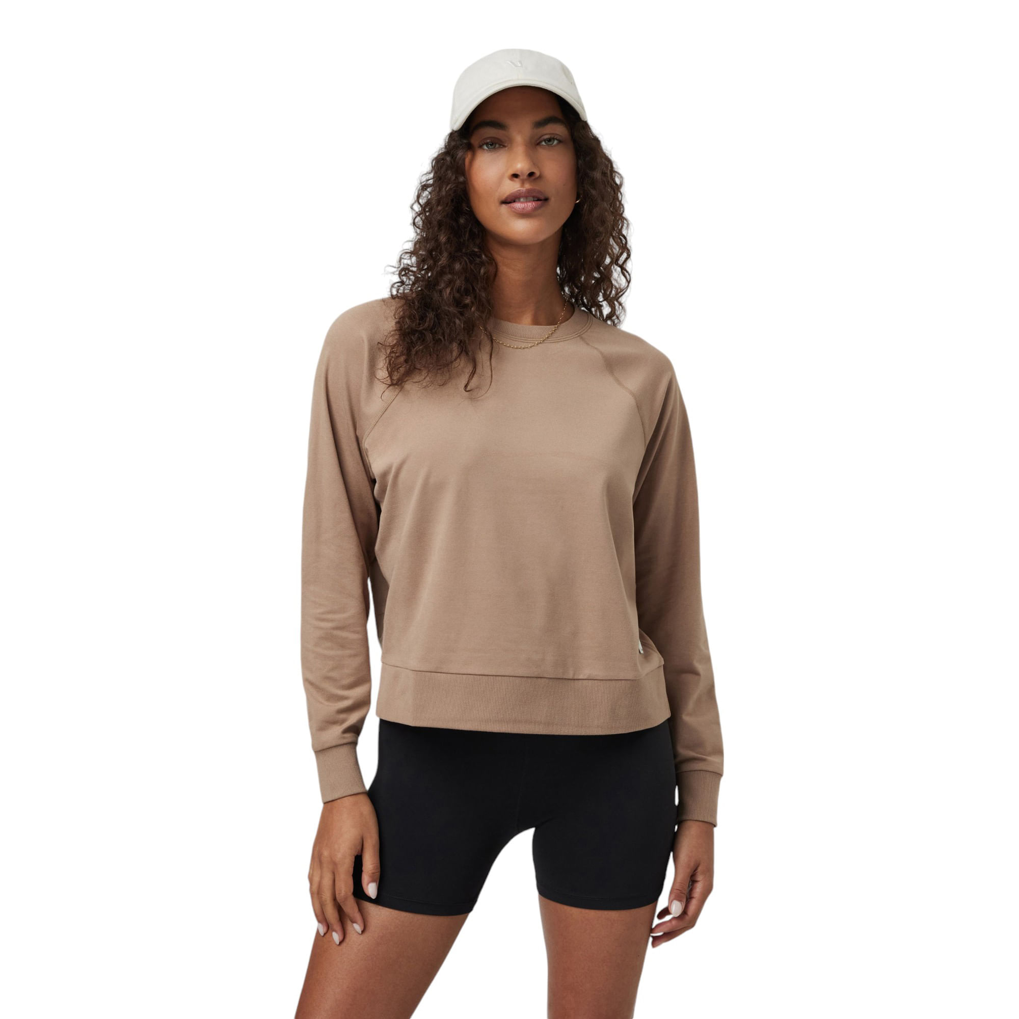 Vuori-Long-Sleeve-Halo-Crew---Women-s-Goldenrod-Heather