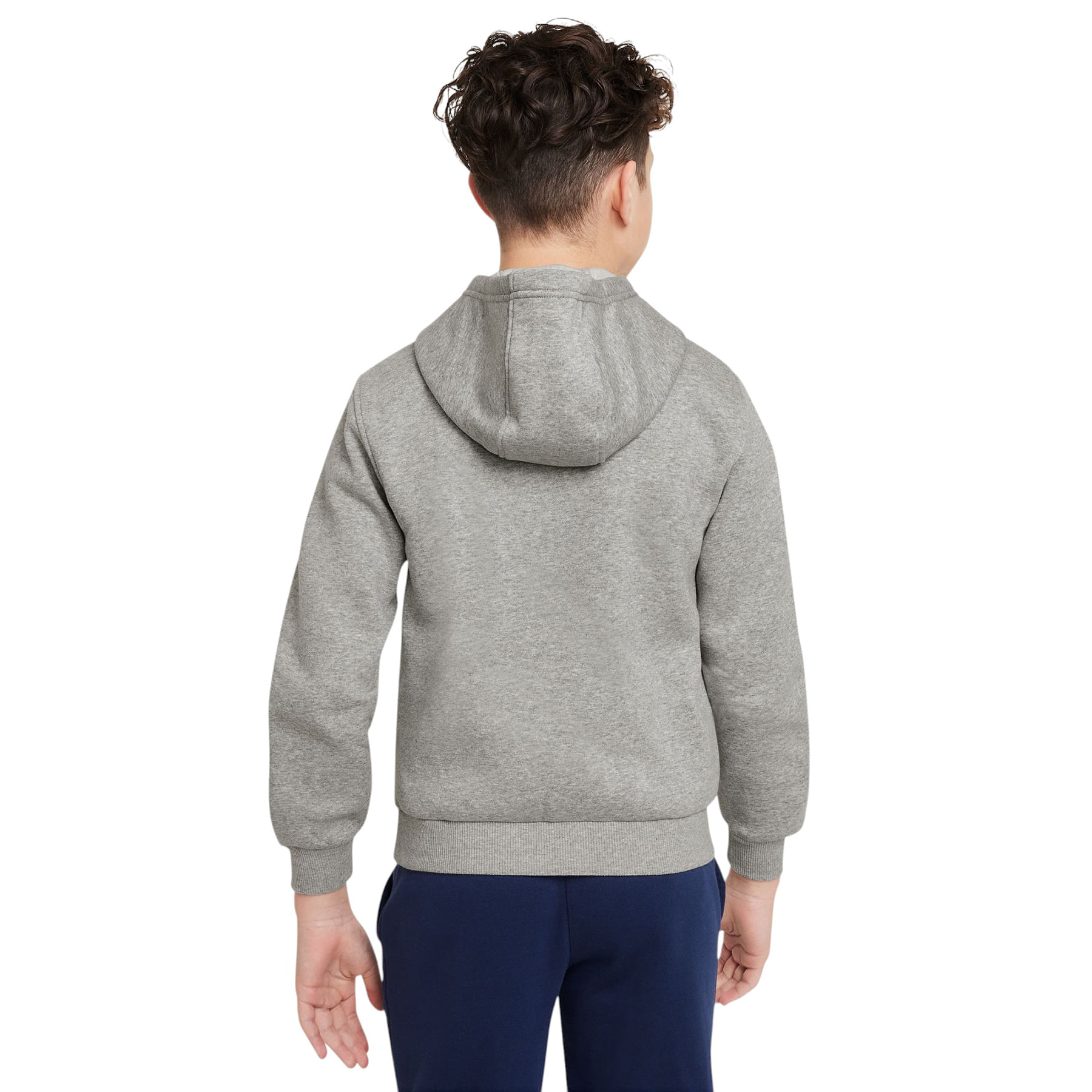 Nike-Club-Fleece-Hoodie---Youth-Dark-Grey-Heather---White