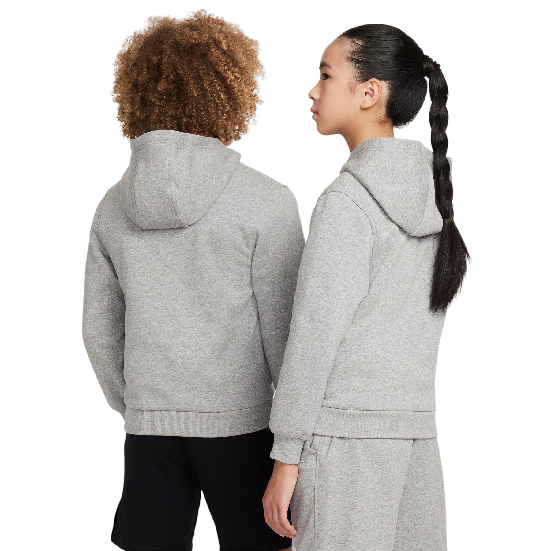 Nike-Club-Fleece-Hoodie---Youth-Dark-Grey-Heather---White