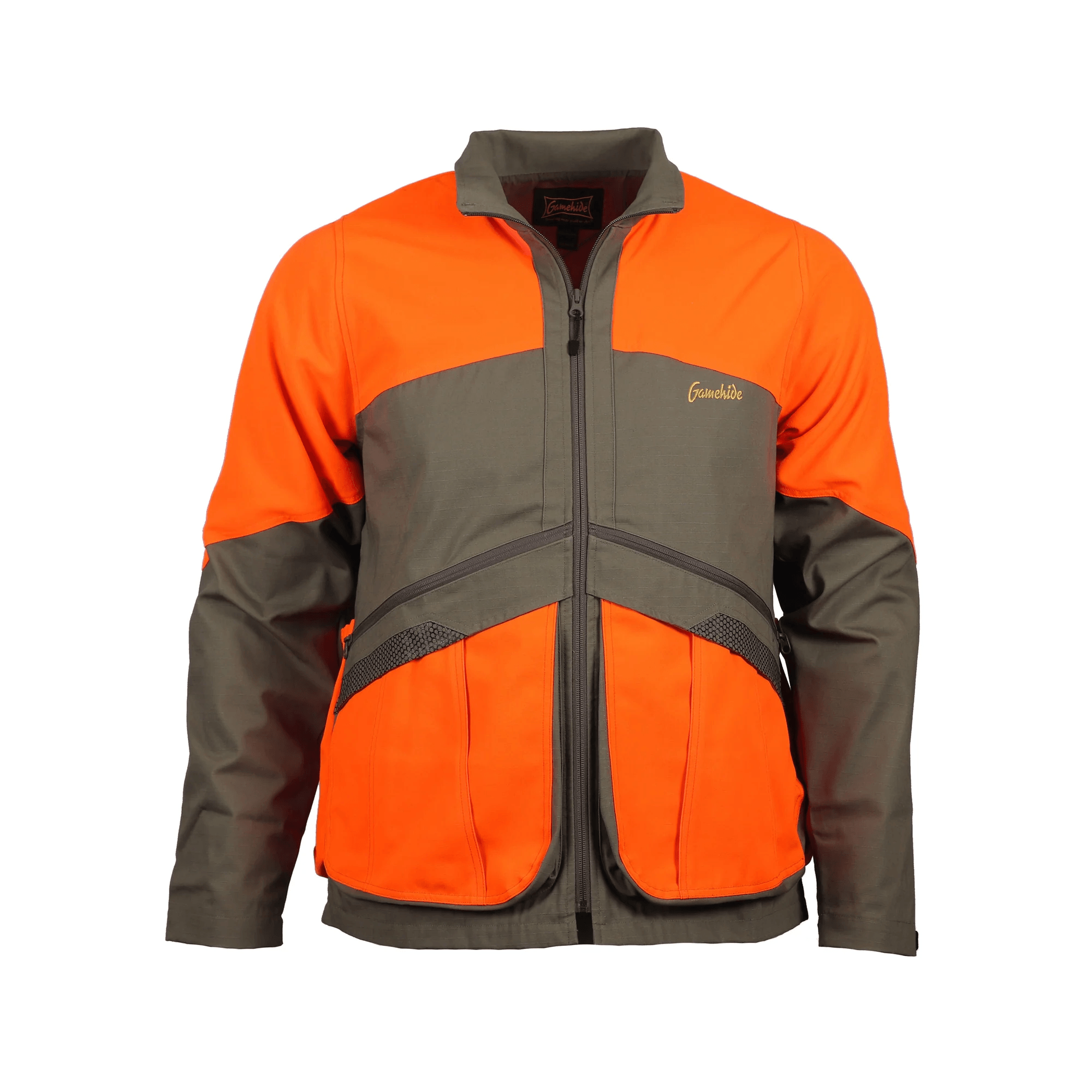 Gamehide-Shelterbelt-Upland-Jacket---Men-s-Khaki---Orange