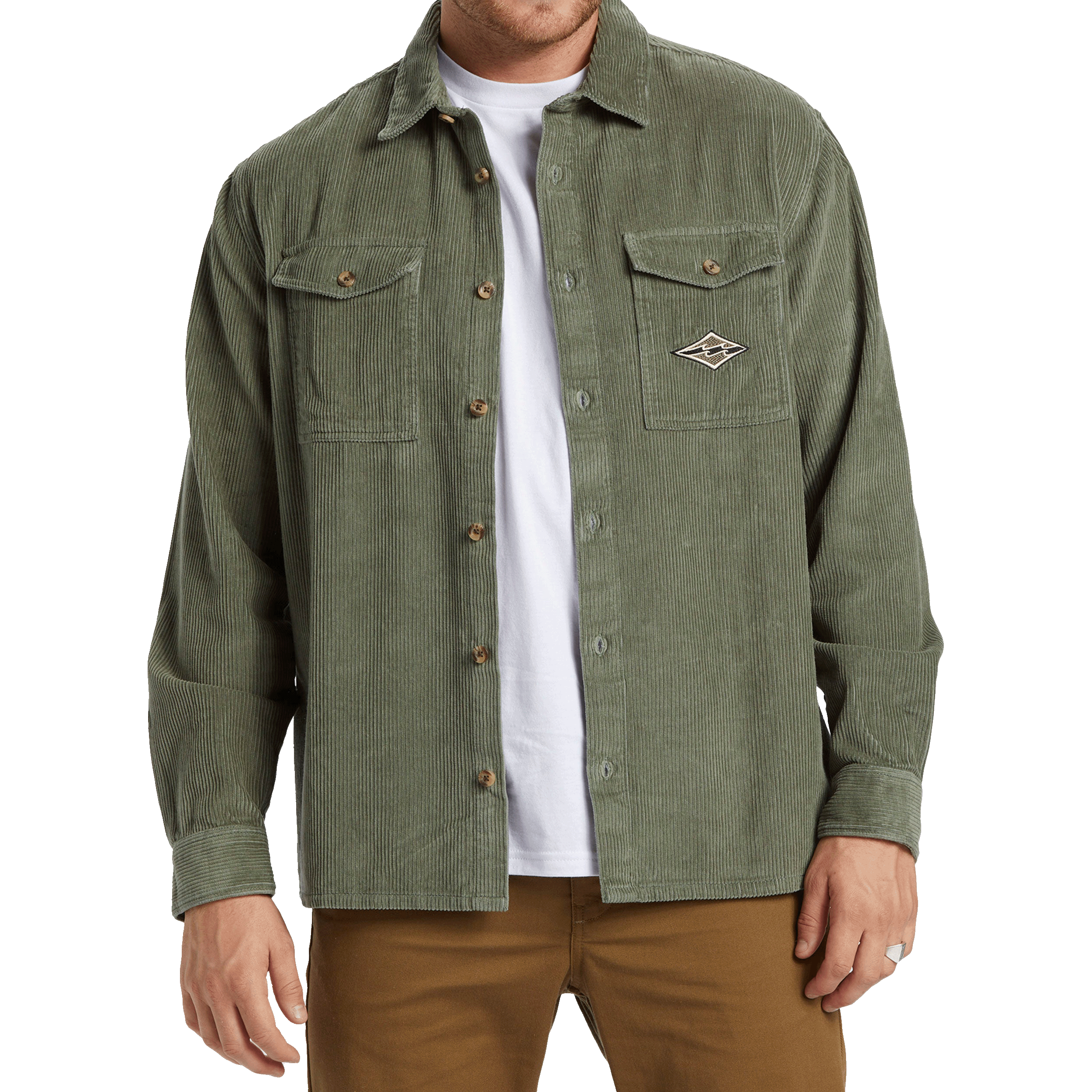 Billabong-Bong-Days-Long-Sleeve-Cord-Shirt---Men-s-SAGE