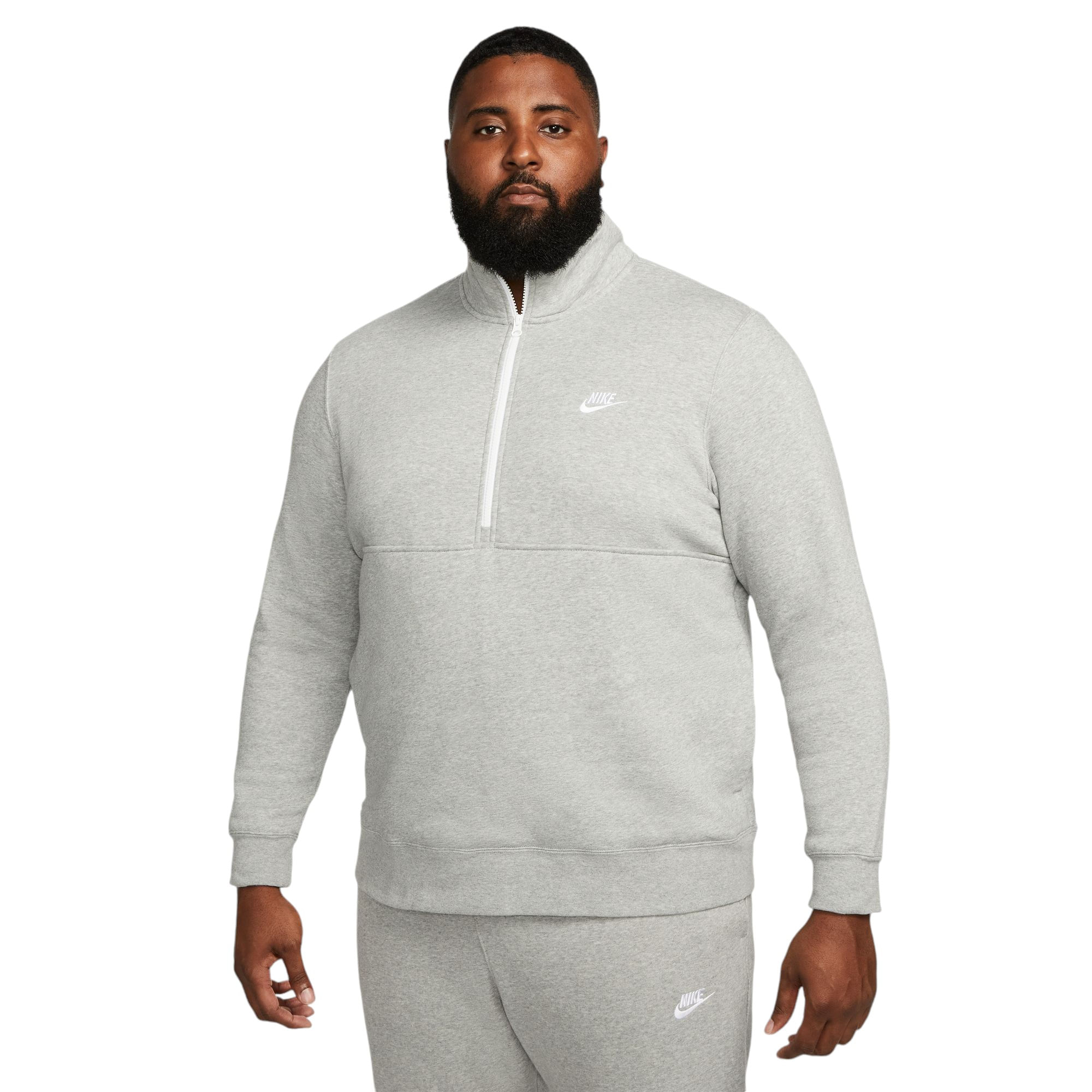 Nike Sportswear Club Brushed-Back 1/2-Zip Pullover - Men's