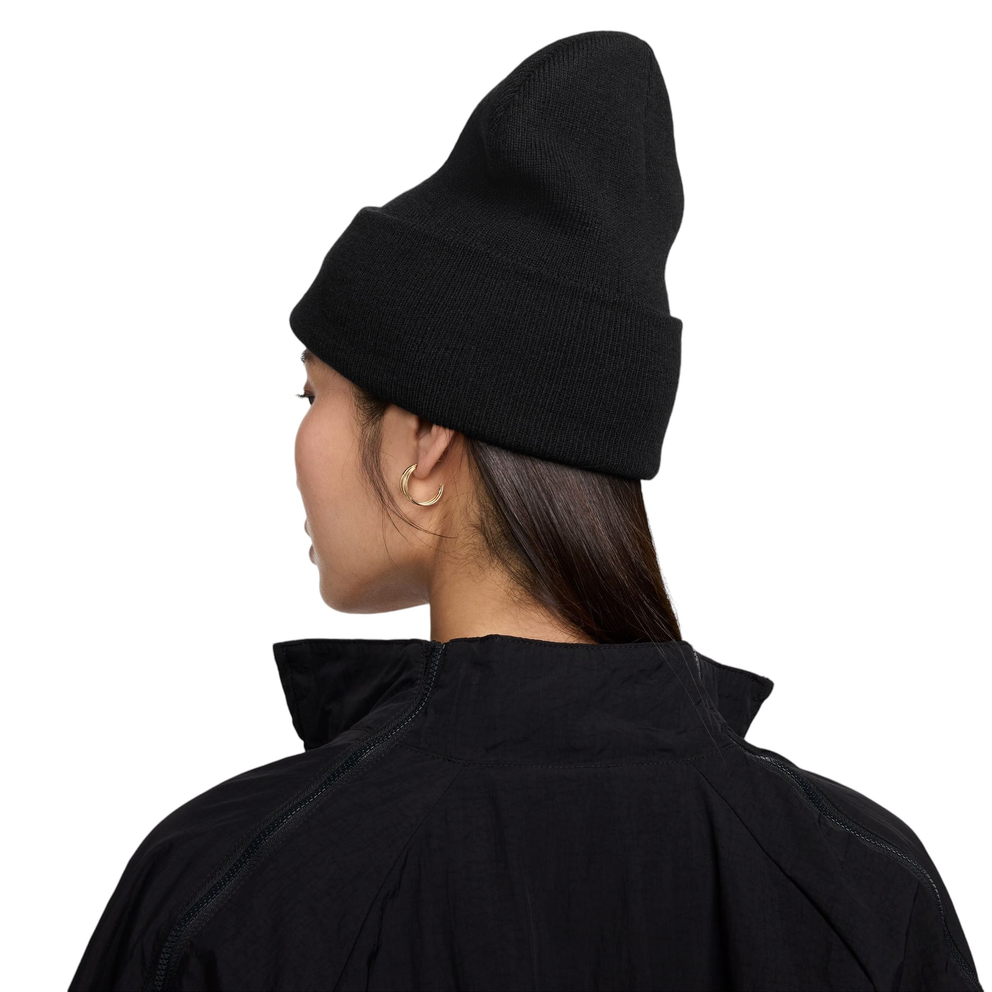 NIKE-C-U-NK-PEAK-BEANIE-TC-FUT-F24-L-Black---White