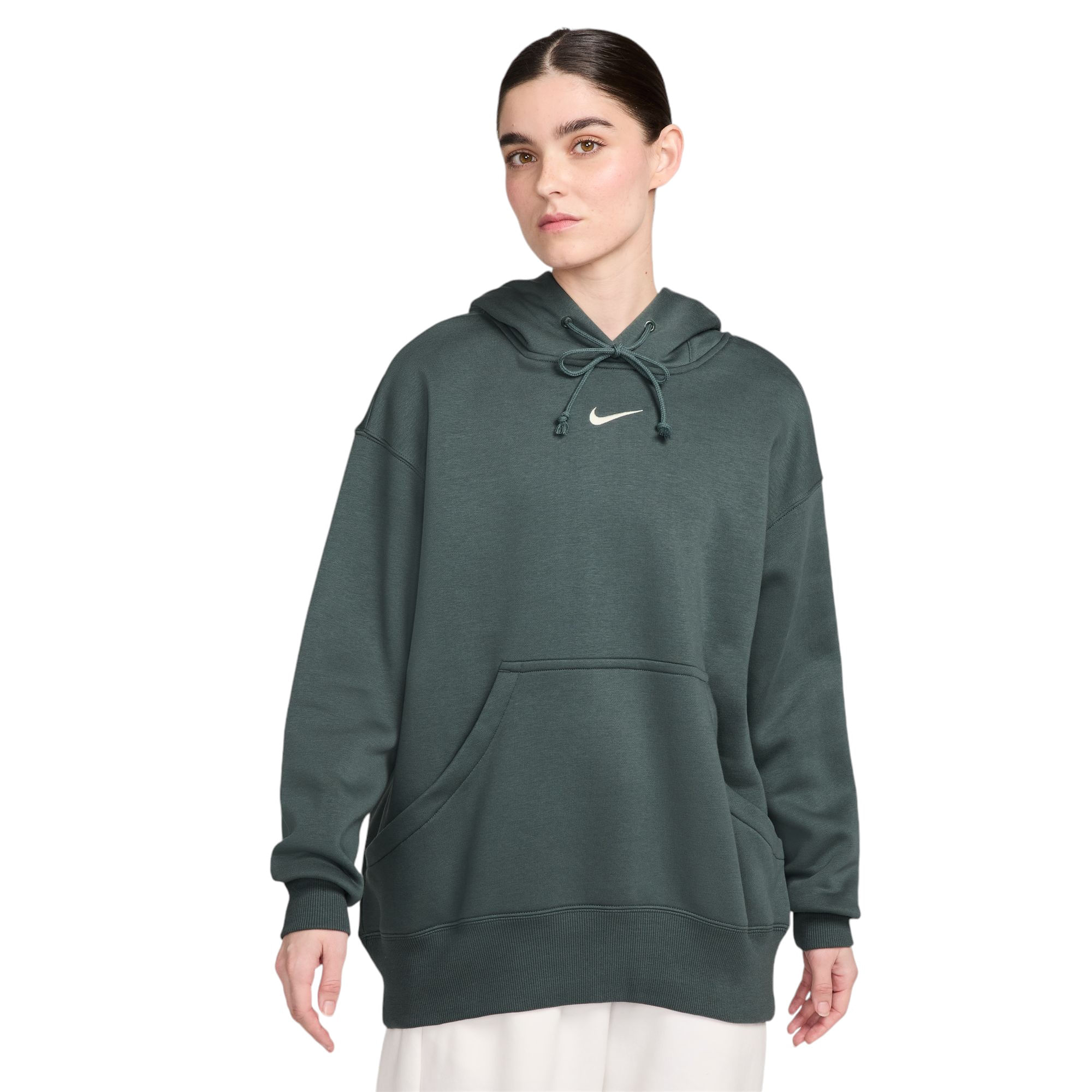 Nike-Sportswear-Phoenix-Fleece-Oversized-Pullover-Hoodie---Women-s-Vintage-Green---Sail