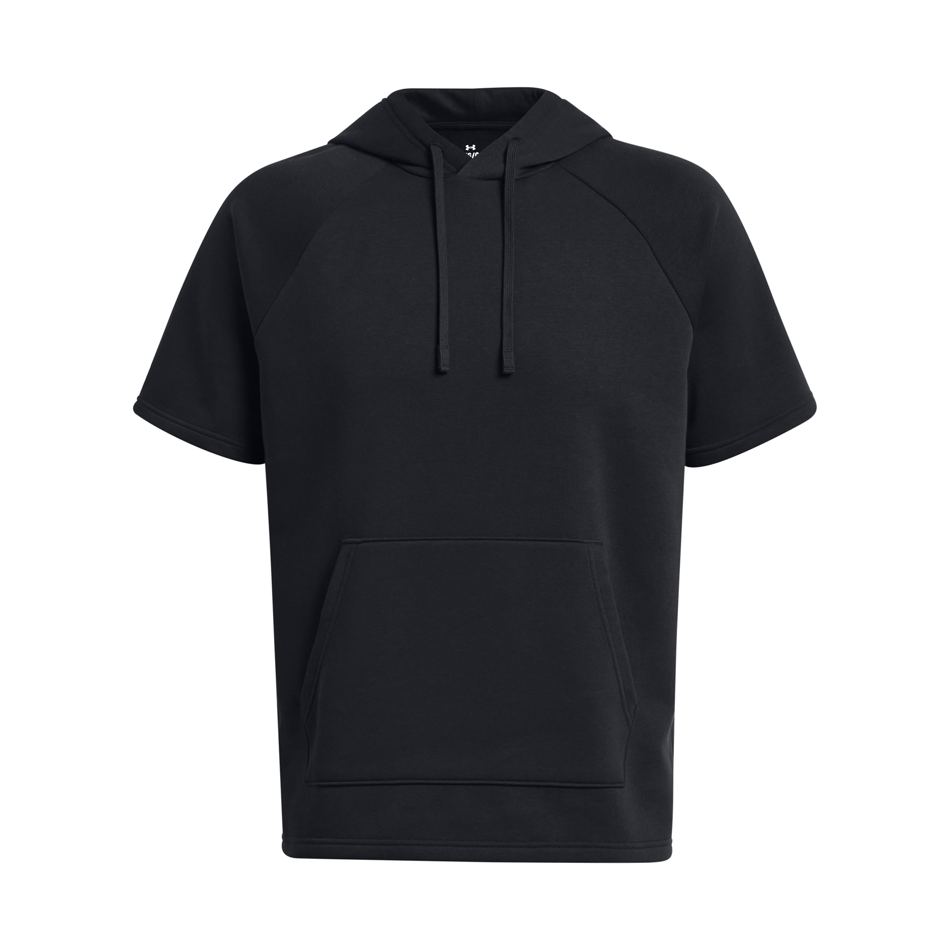 Under-Armour-Rival-Fleece-Short-Sleeve-Hoodie---Men-s-Black---White