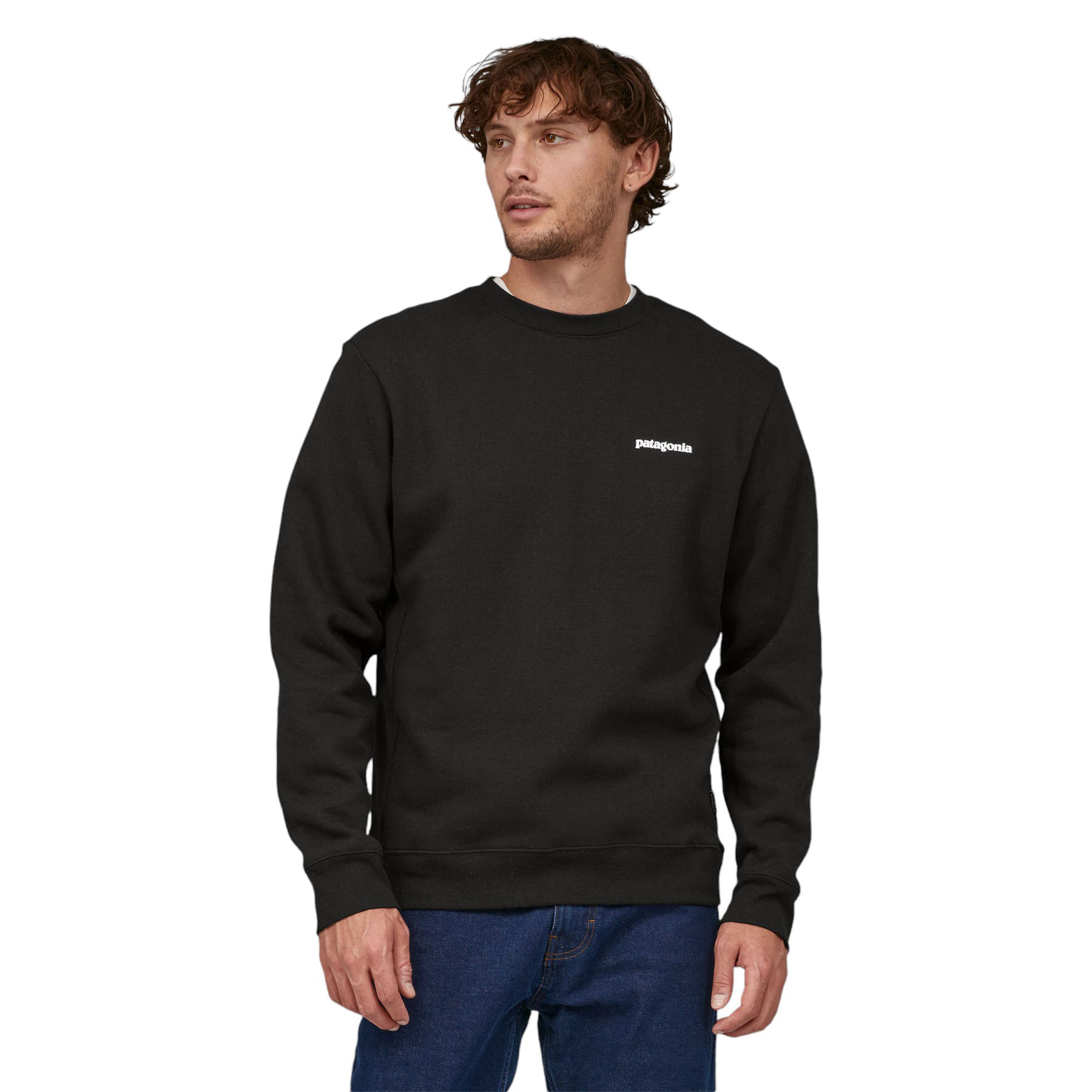 Patagonia-P-6-Logo-Uprisal-Crew-Sweatshirt-Black