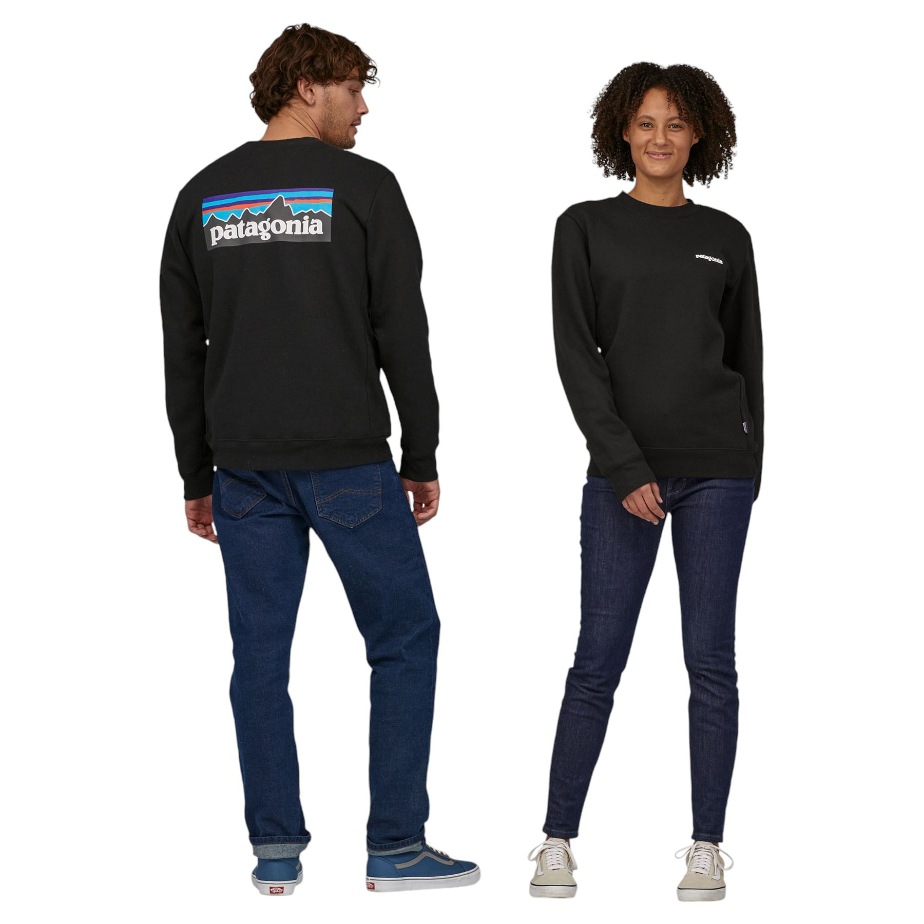 Patagonia-P-6-Logo-Uprisal-Crew-Sweatshirt-Black