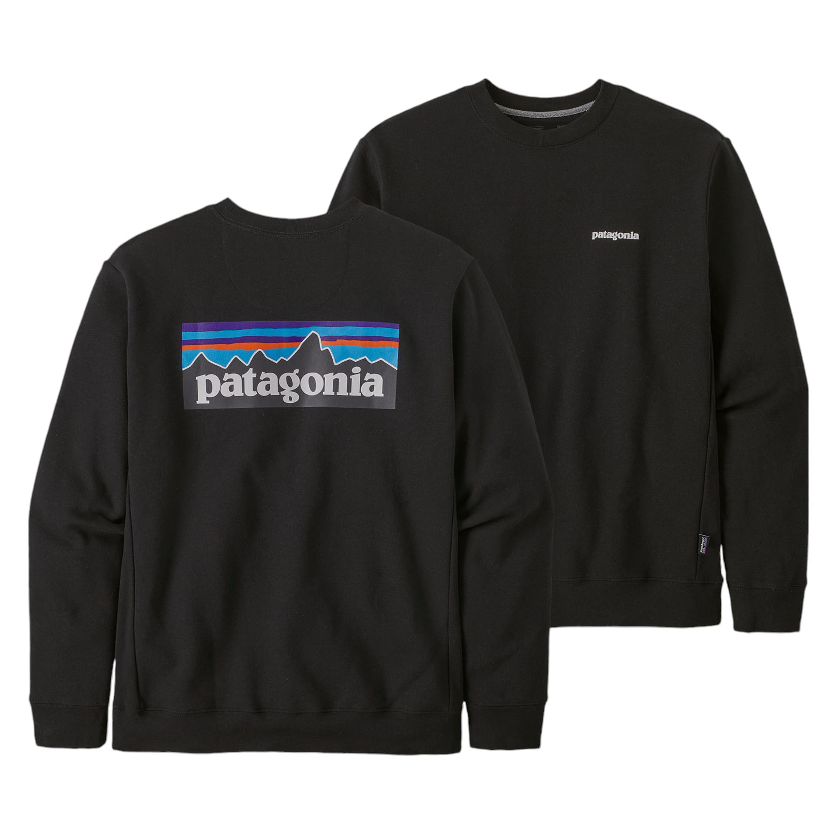 Patagonia-P-6-Logo-Uprisal-Crew-Sweatshirt-Black