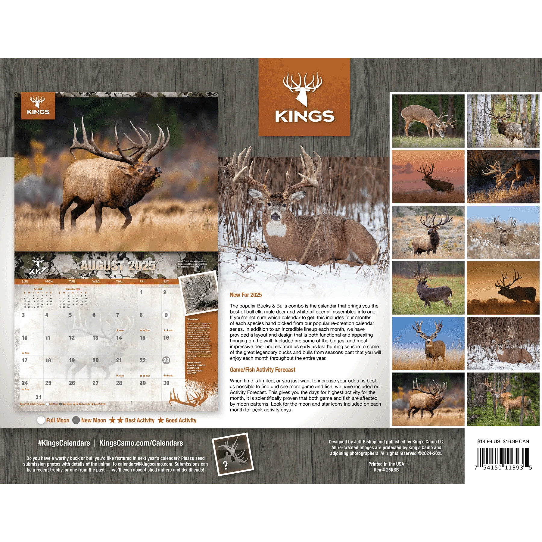 King's Camo Kings 2025 Calendar - Als.com