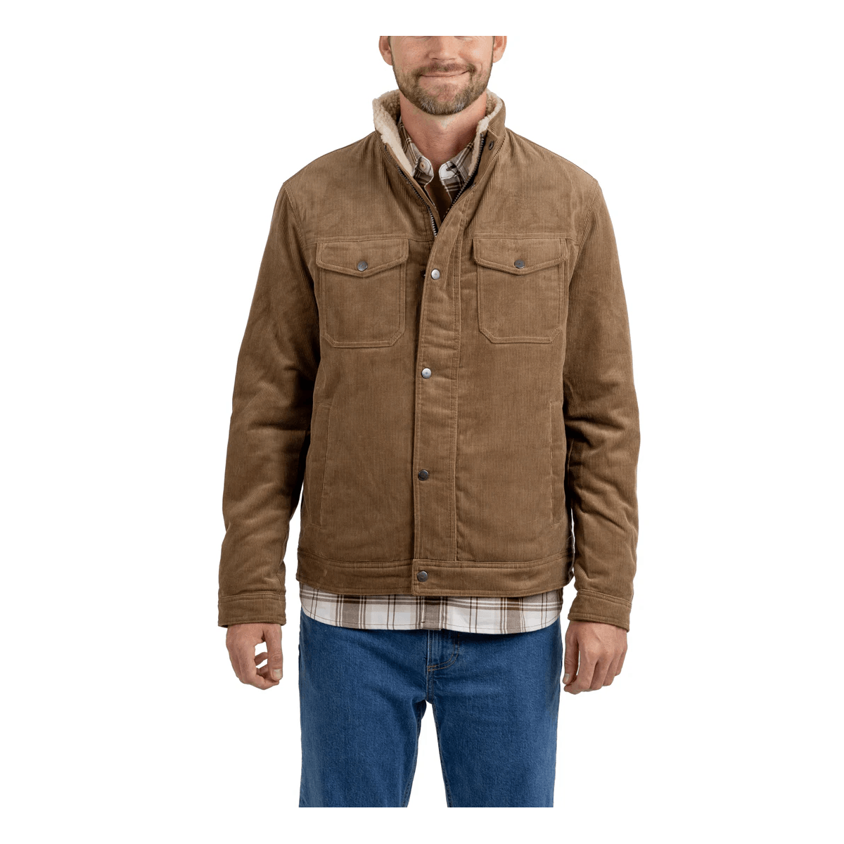 Rainforest Corduroy Sherpa Lined Trucker Jacket - Men's - Als.com