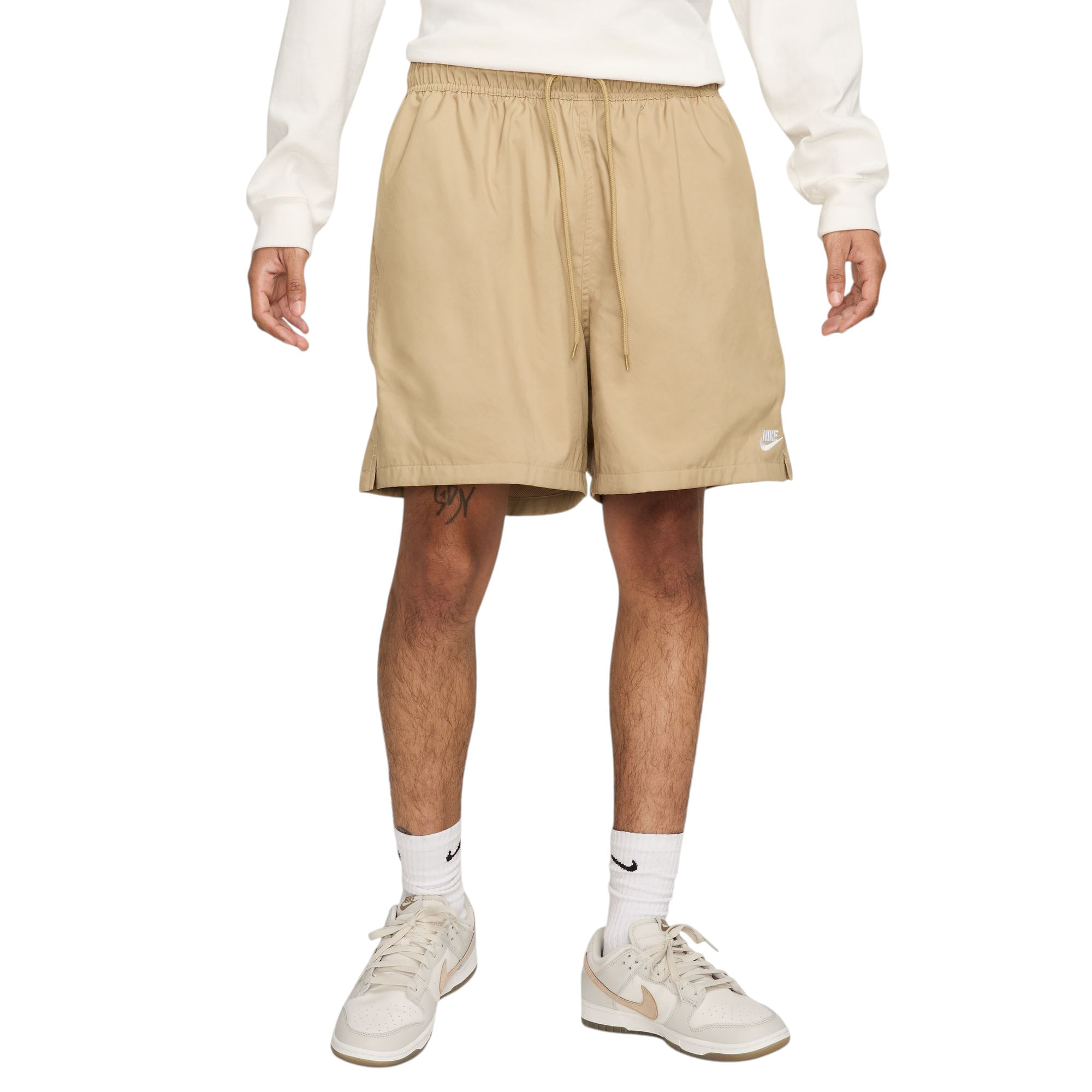 Nike-Club-Woven-Flow-Short---Men-s-Parachute-Beige---White