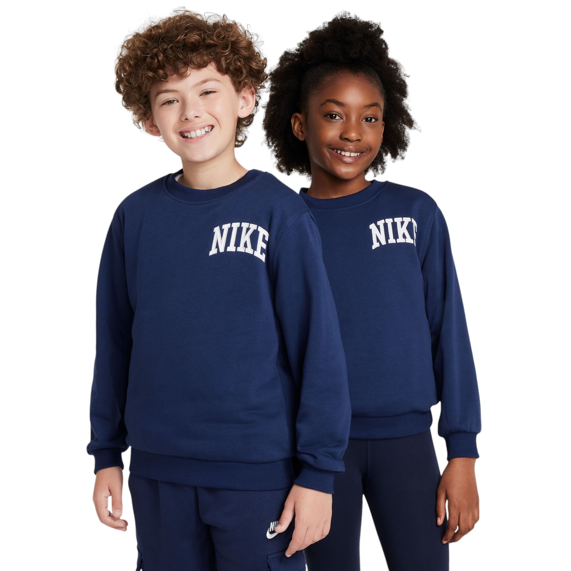 NIKE-C-K-NSW-CLUB-FT-CREW-LBR-Midnight-Navy---White