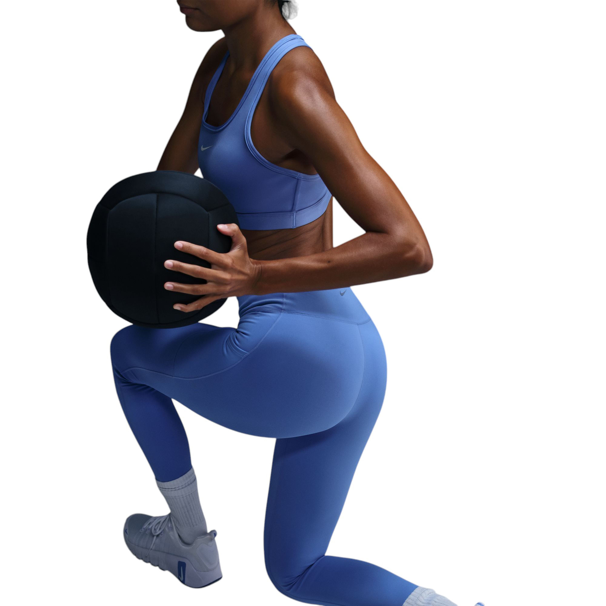 Nike-One-High-Waisted-7-8-Leggings---Women-s-Royal-Pulse---Black