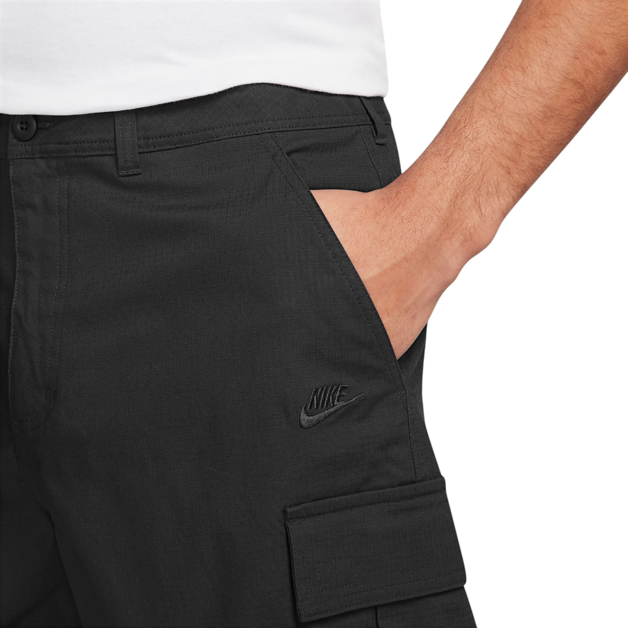 Nike-Club-Woven-Cargo-Short---Men-s-Black---Black