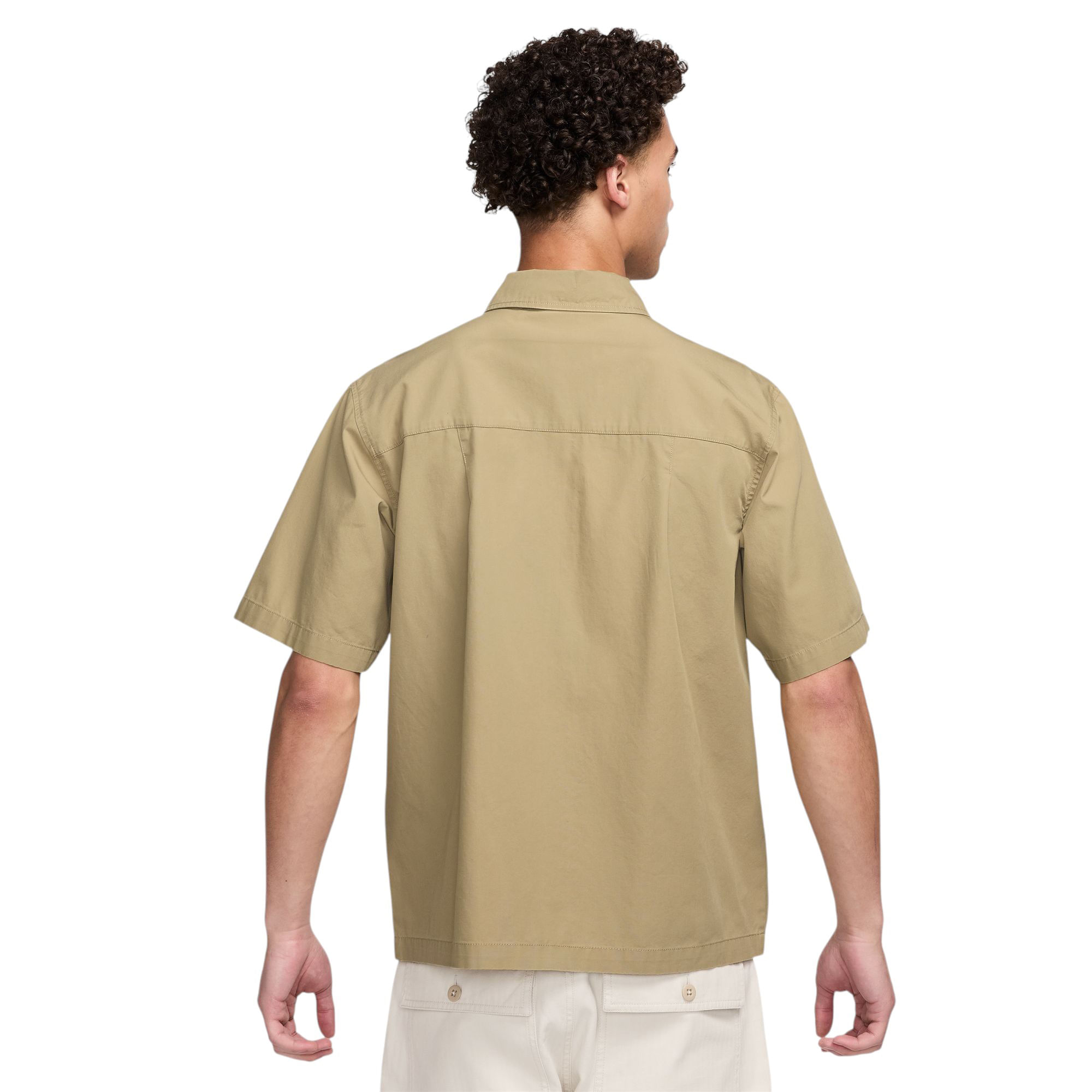 ◆Nike◆ Club Men's Short Sleeve Oxford Button Up Top Nike Club Short-Sleeve Oxford Button-Up Shirt Mens Small