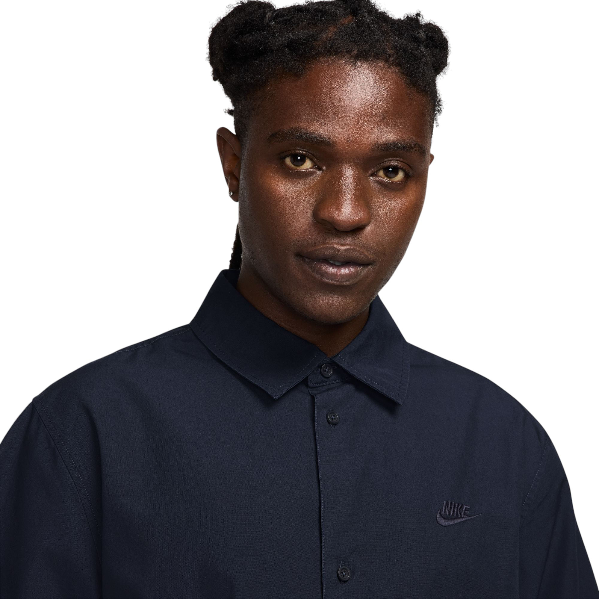 NIKE-C-M-NK-CLUB-SS-BTN-SHIRT-WSH-Obsidian---Obsidian