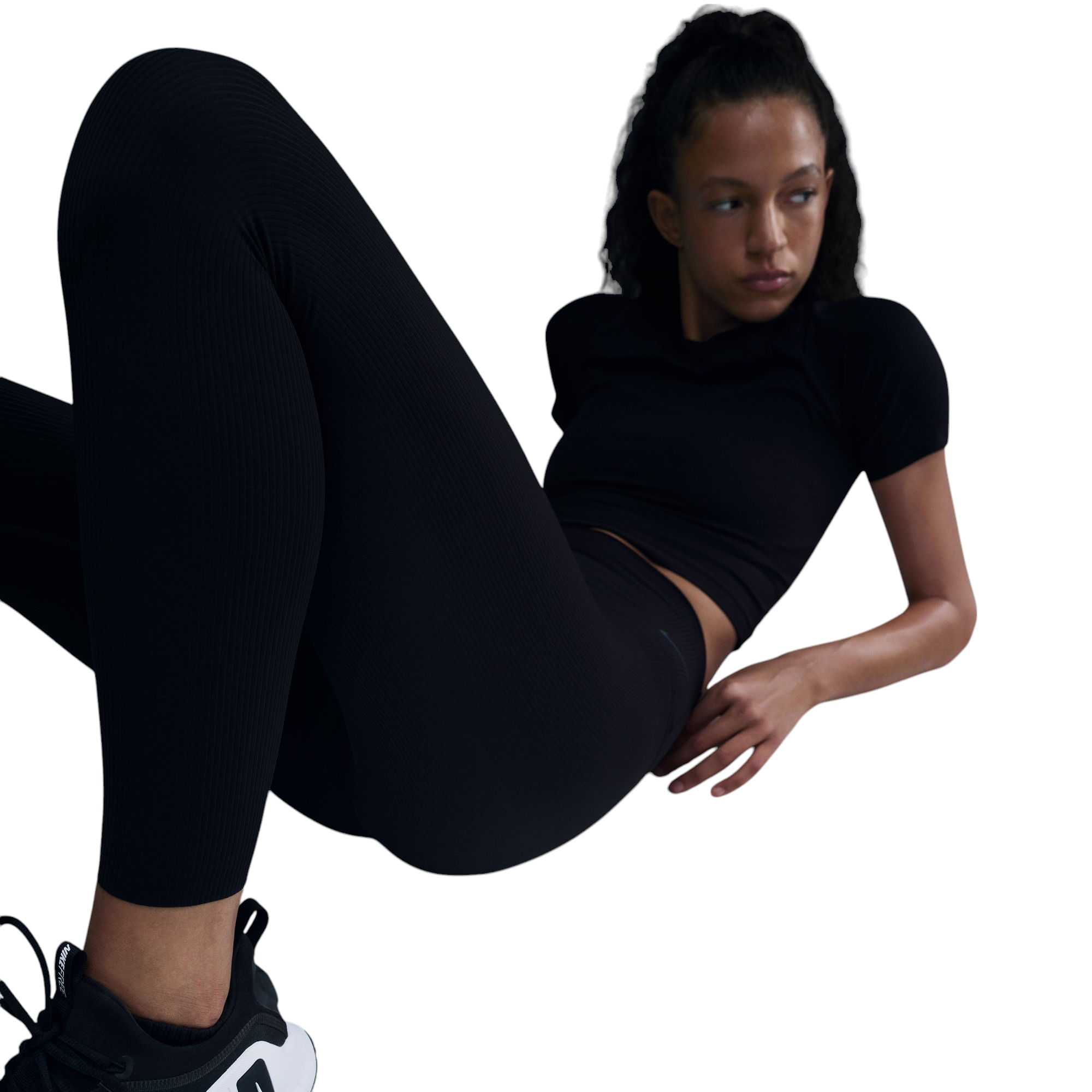 Nike Zenvy Rib Gentle-Support High-Waisted 7/8 Legging - Women's