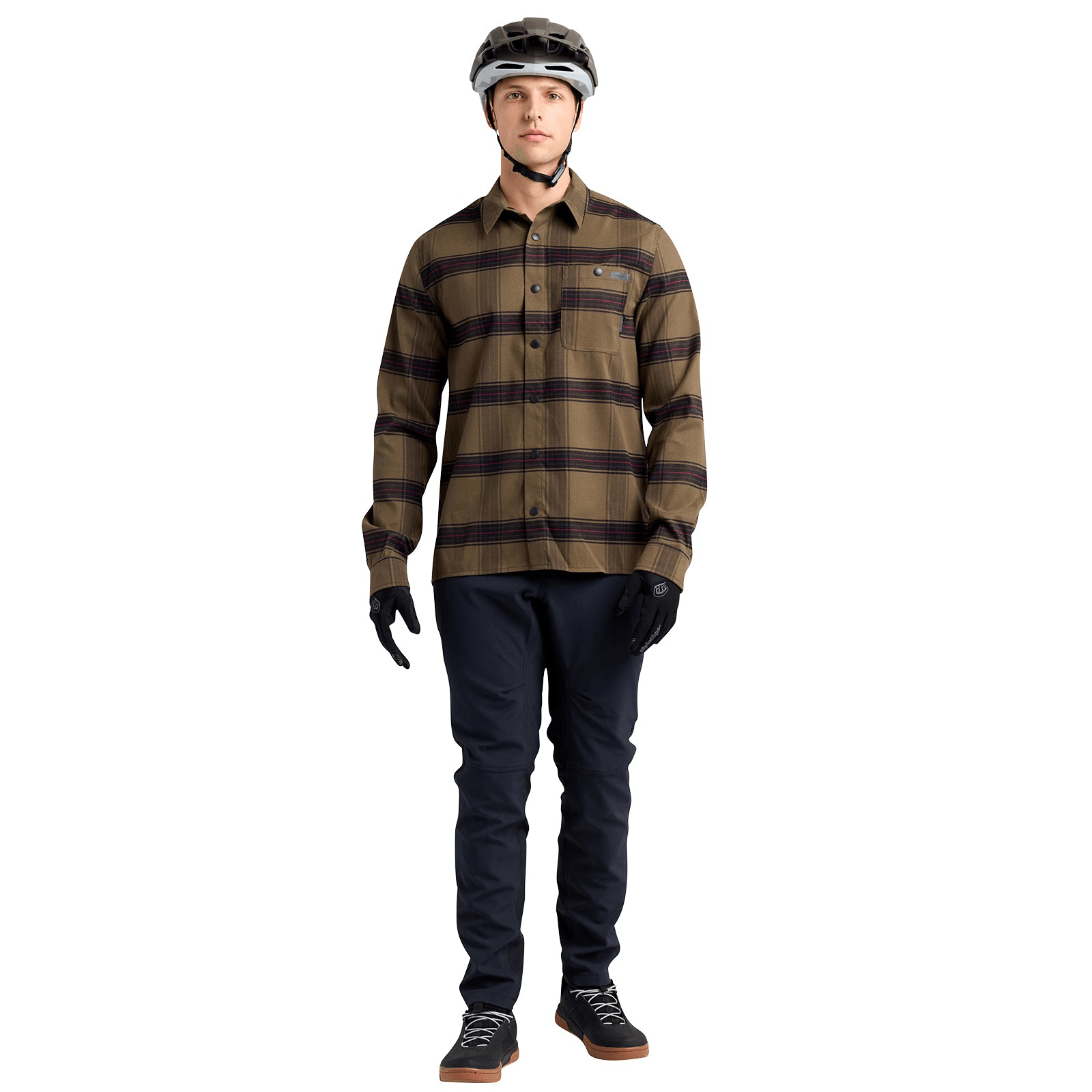 Troy-Lee-Designs-Grind-Flannel-Shirt---Men-s-Dark-Pine