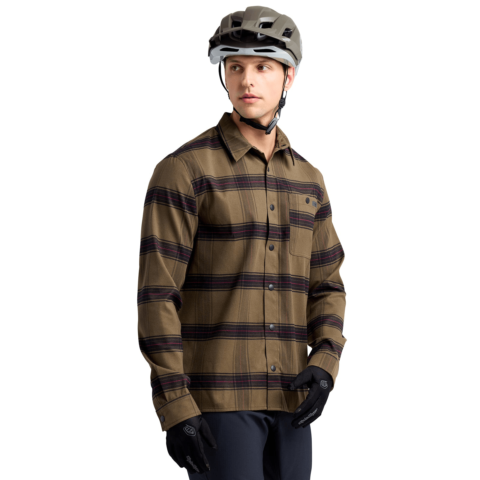 Troy-Lee-Designs-Grind-Flannel-Shirt---Men-s-Dark-Pine
