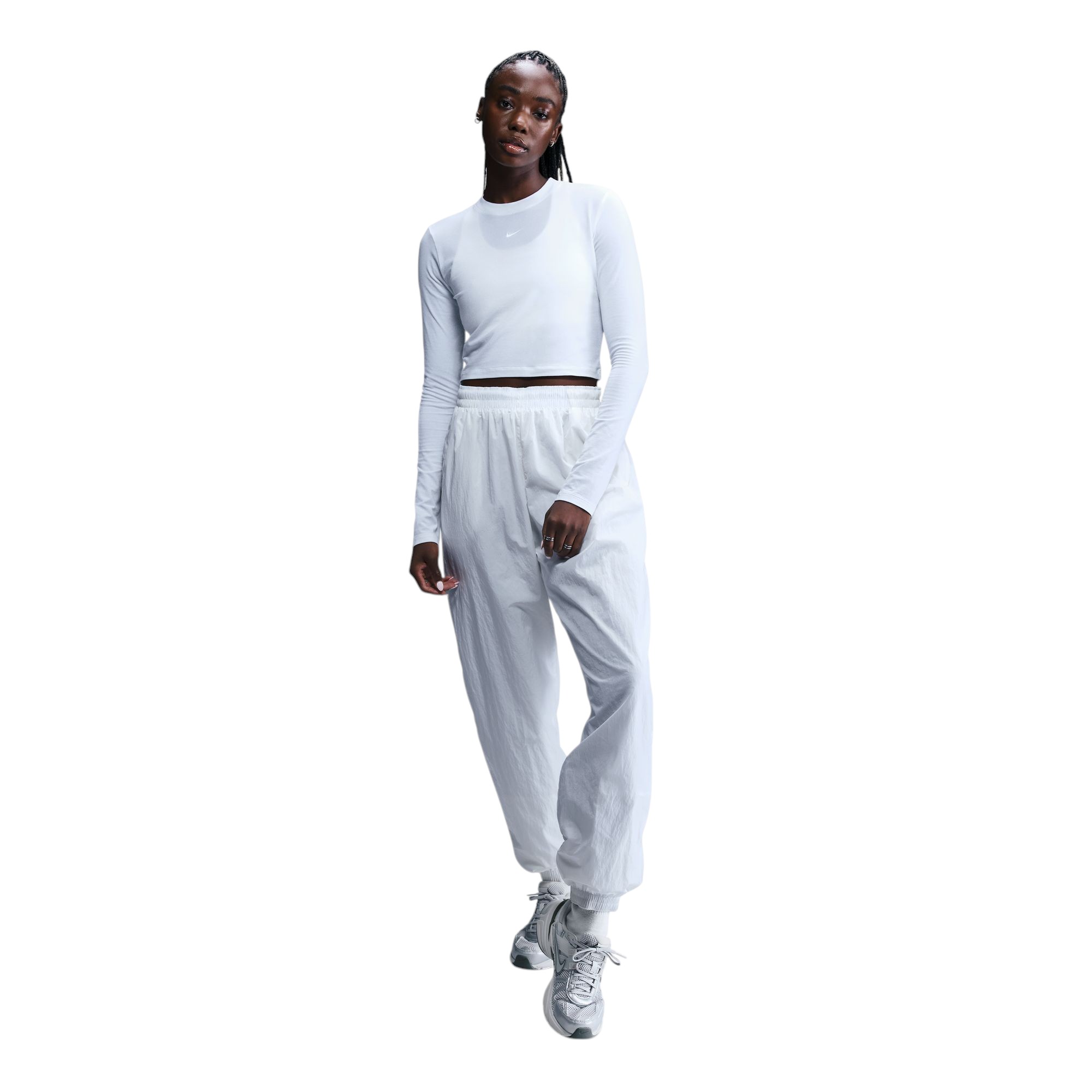 Nike Sportswear Chill Knit Slim Long-Sleeve Cropped Top