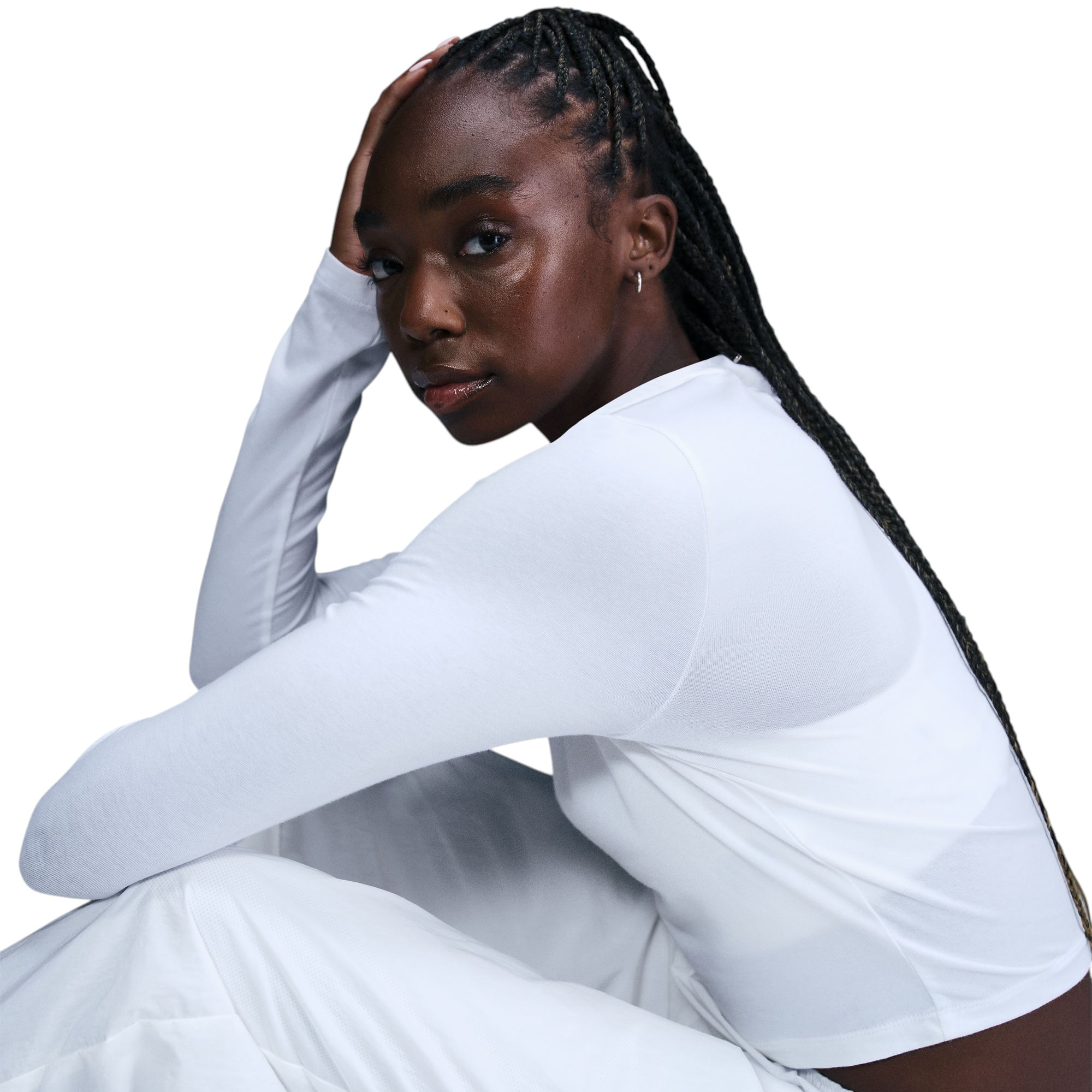 Nike Sportswear Chill Knit Slim Long-Sleeve Cropped Top