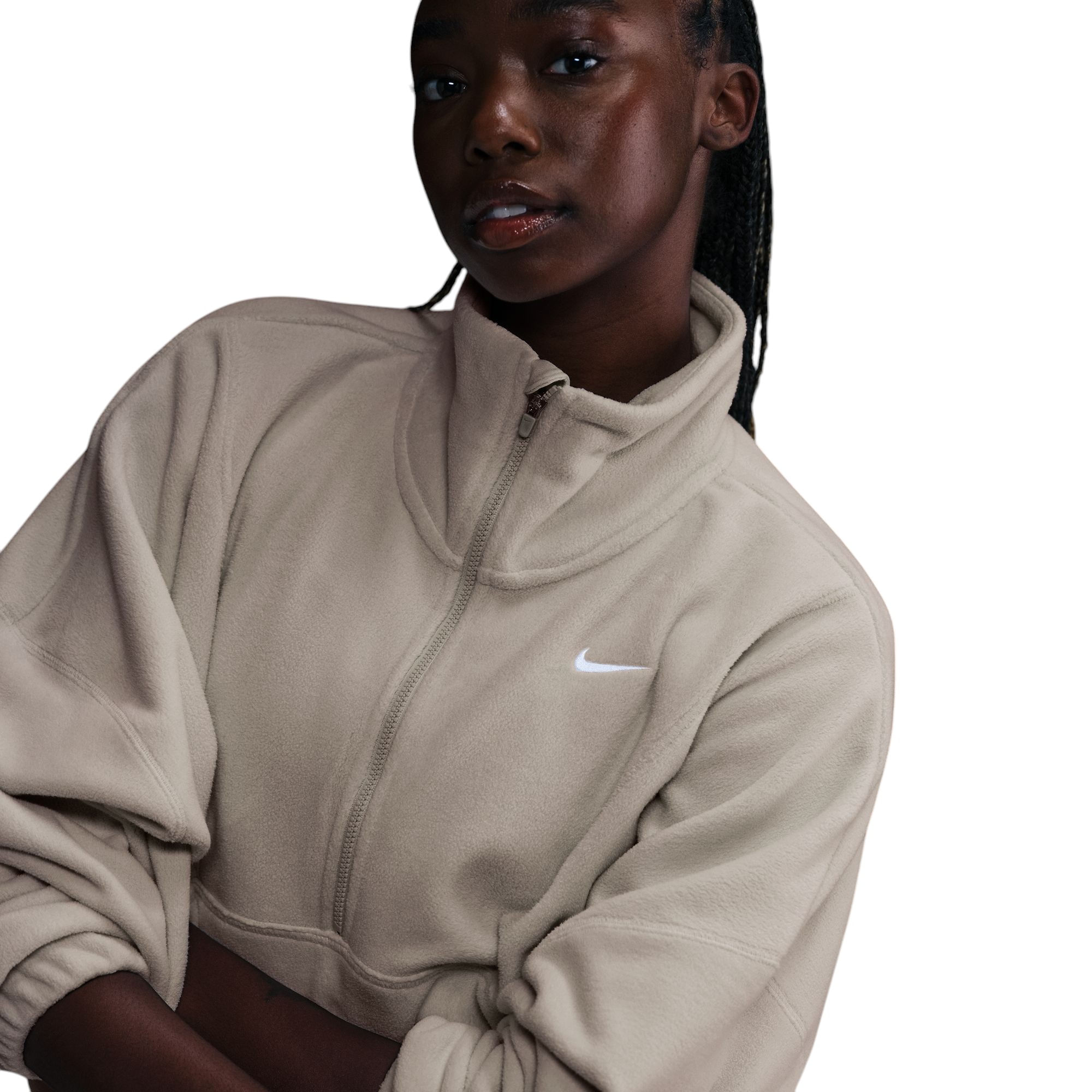 Nike One Therma-FIT Oversized 1/2-Zip Fleece Top - Women's - Als.com