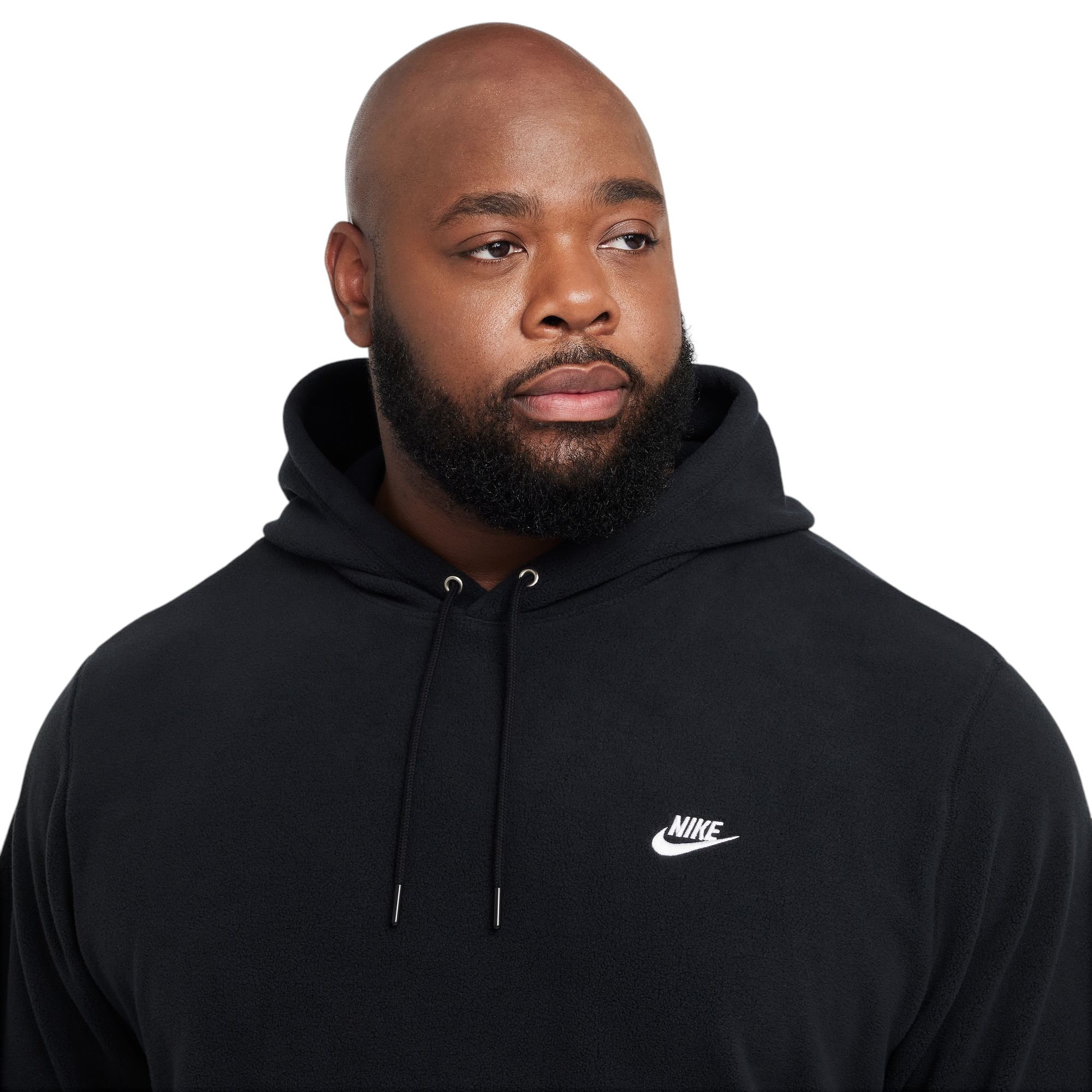 nike club overhead hoodie black