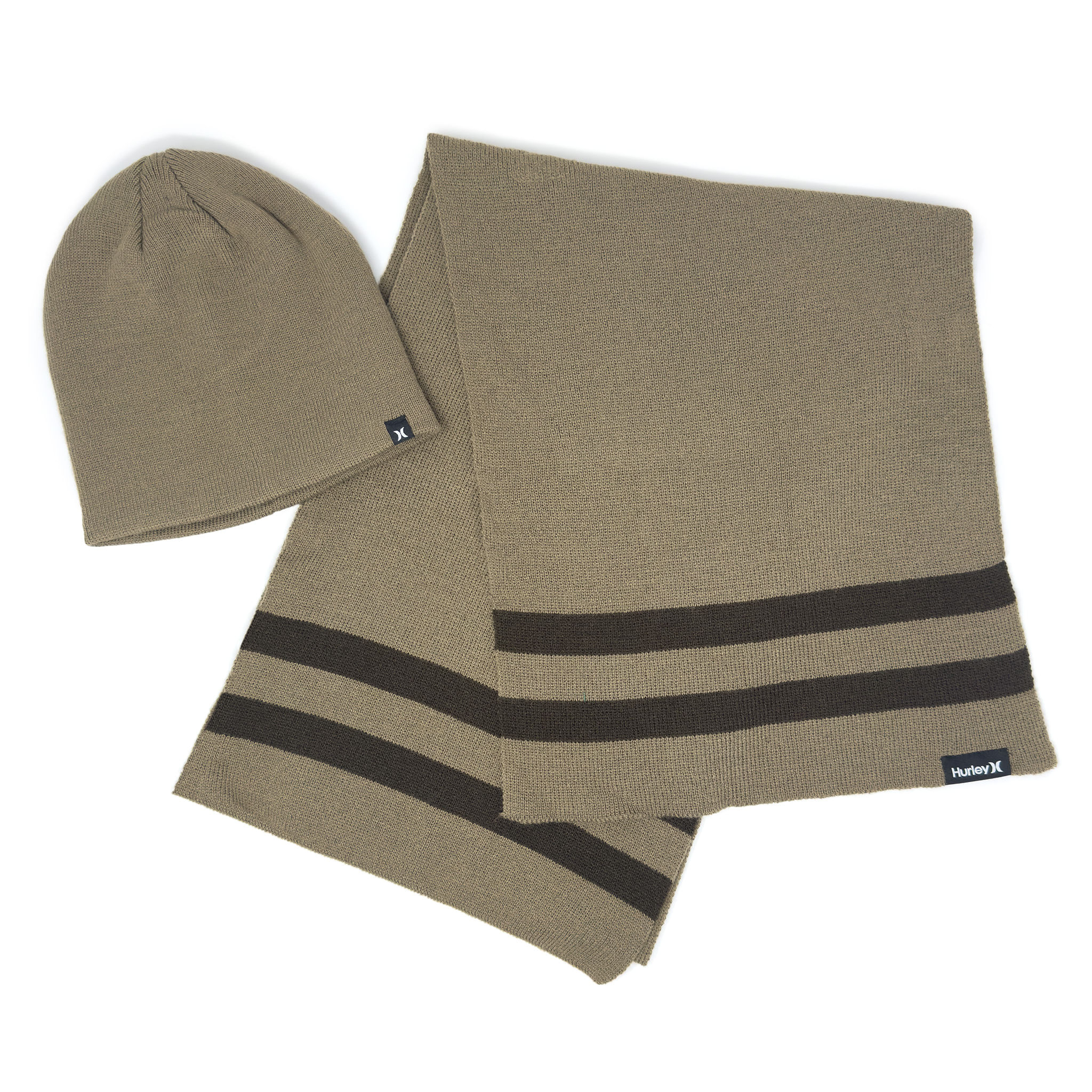 New-Yorker-Beanie-Scarf-Set-Brown