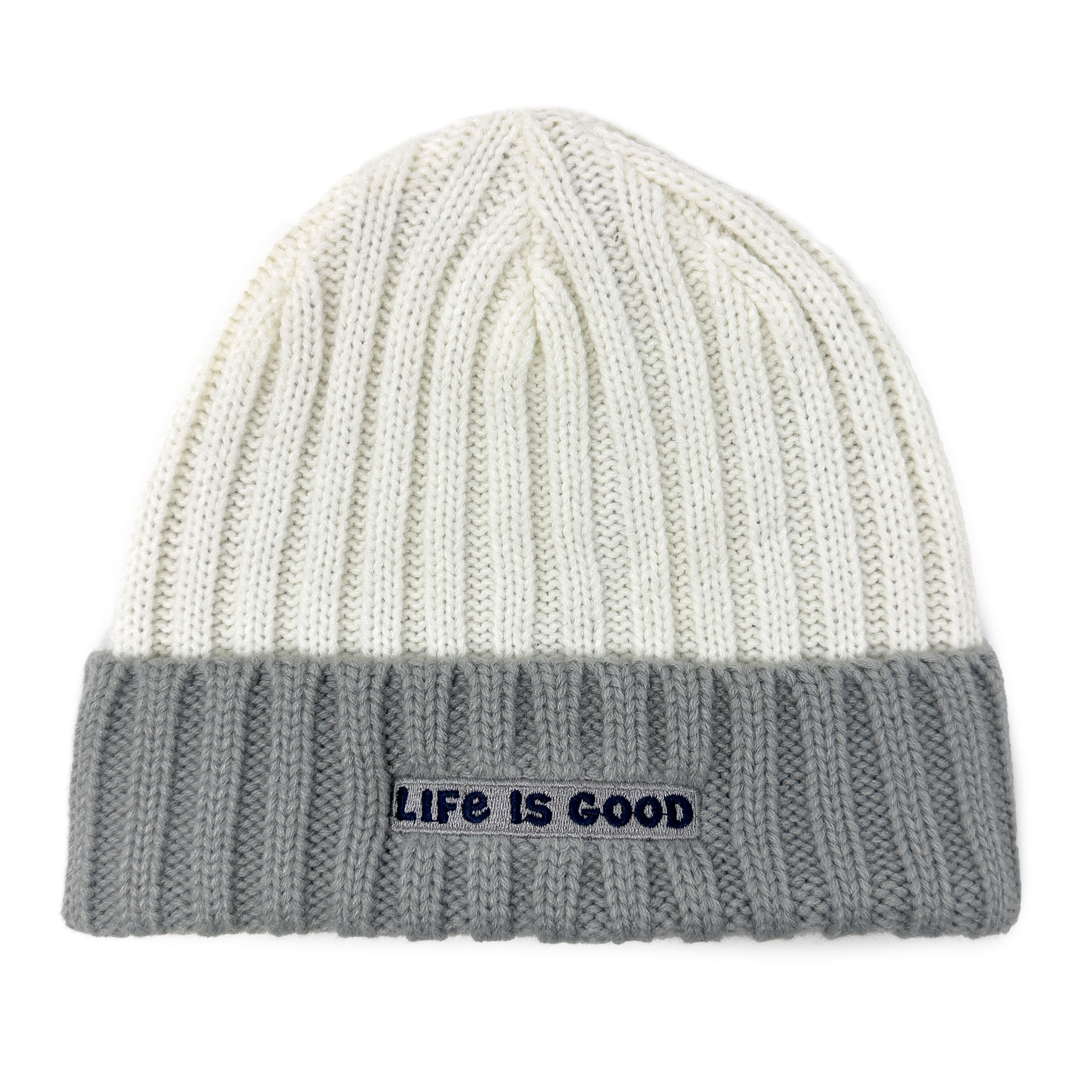 LIFEGO-W-COLOR-CUFF-BEANIE-White