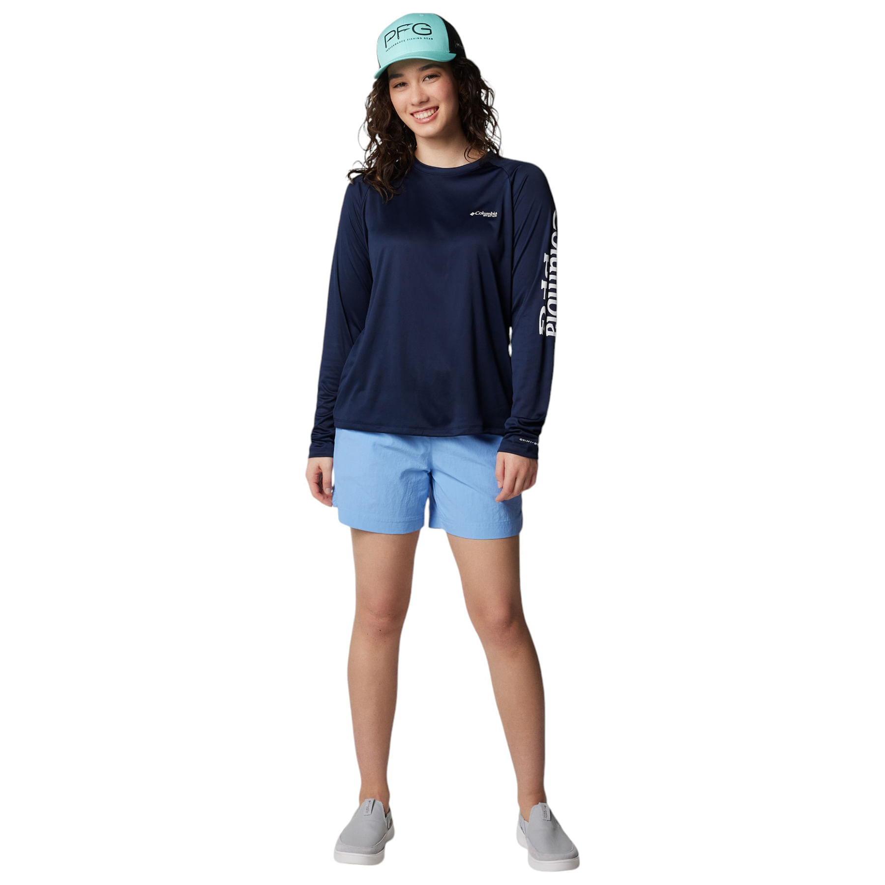 Columbia-Backcast-II-Water-Short---Women-s-White-Cap
