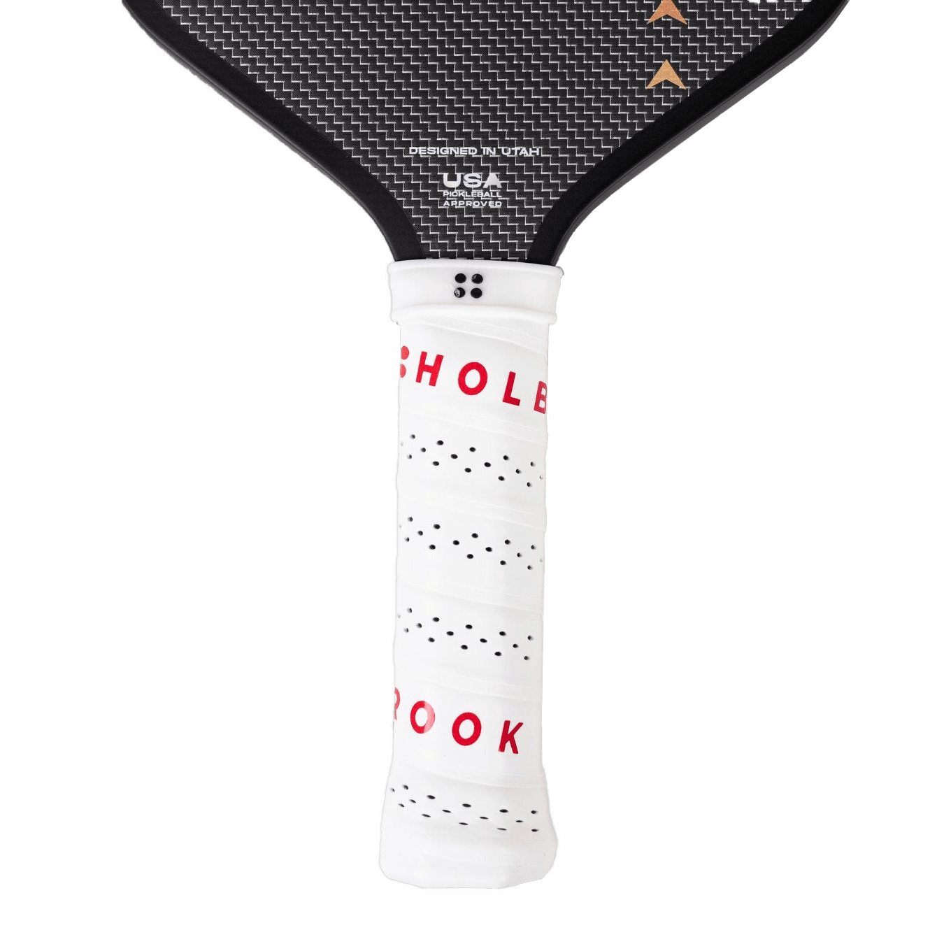 Holbrook-Aero-Metallic-T-Pickleball-Paddle-Black---White