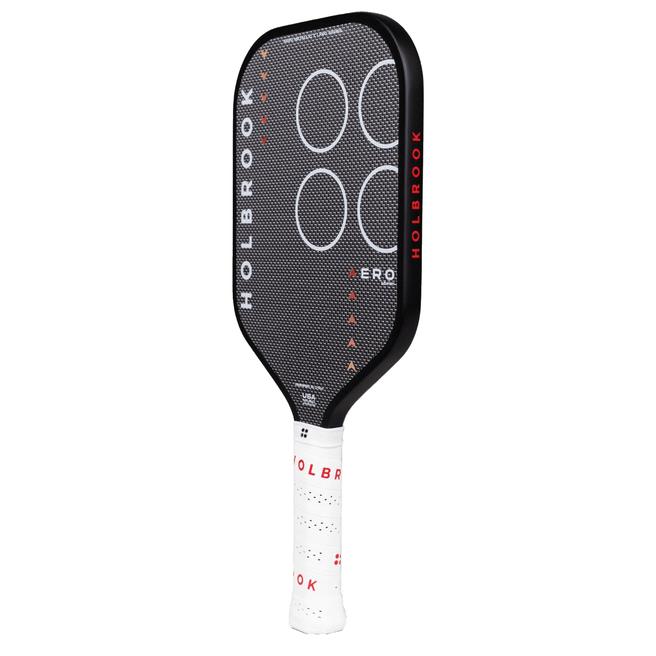 Holbrook-Aero-Metallic-T-Pickleball-Paddle-Black---White