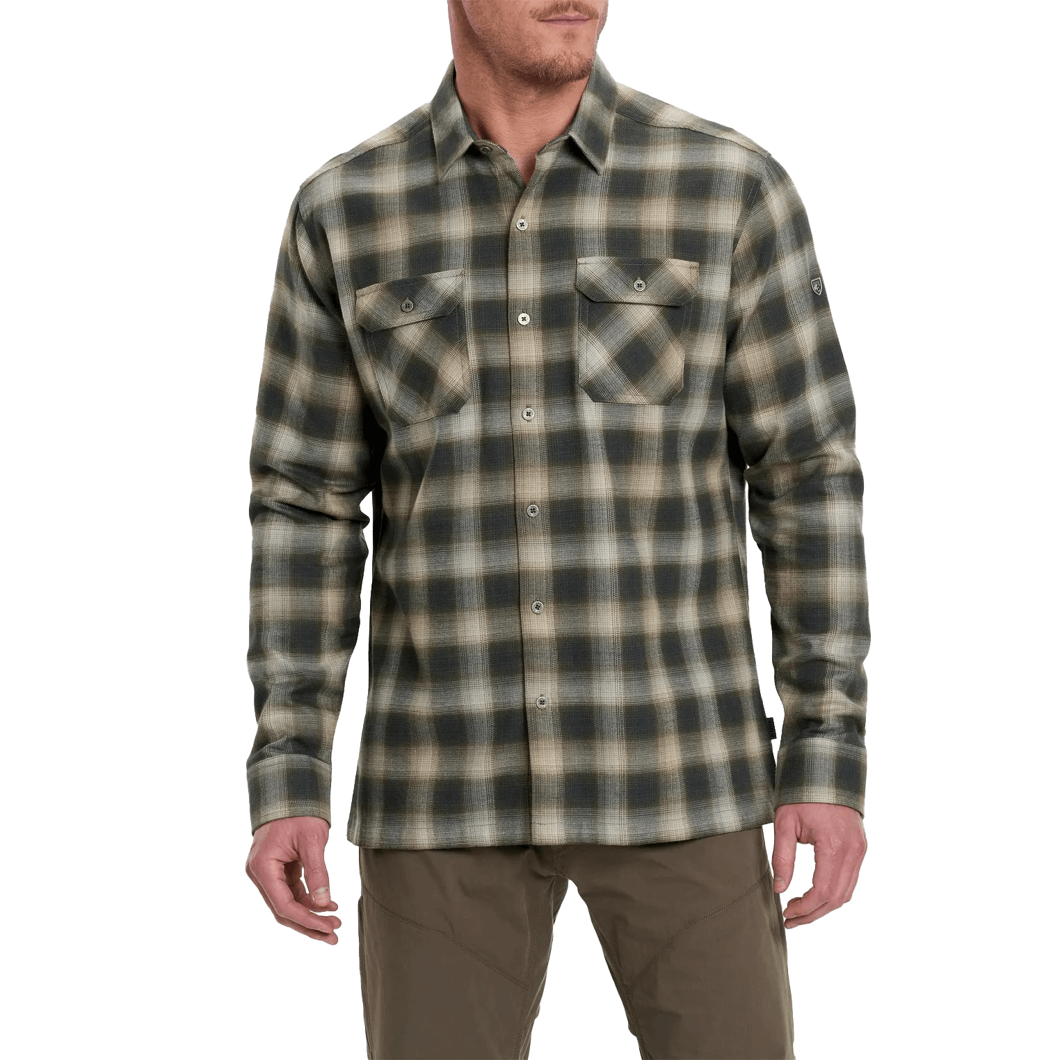 Fjällräven Fjällglim Shirt - Unisex Trekking Flannel, Lightweight Polyester, Wide Fit, Two Chest Pockets - View #9