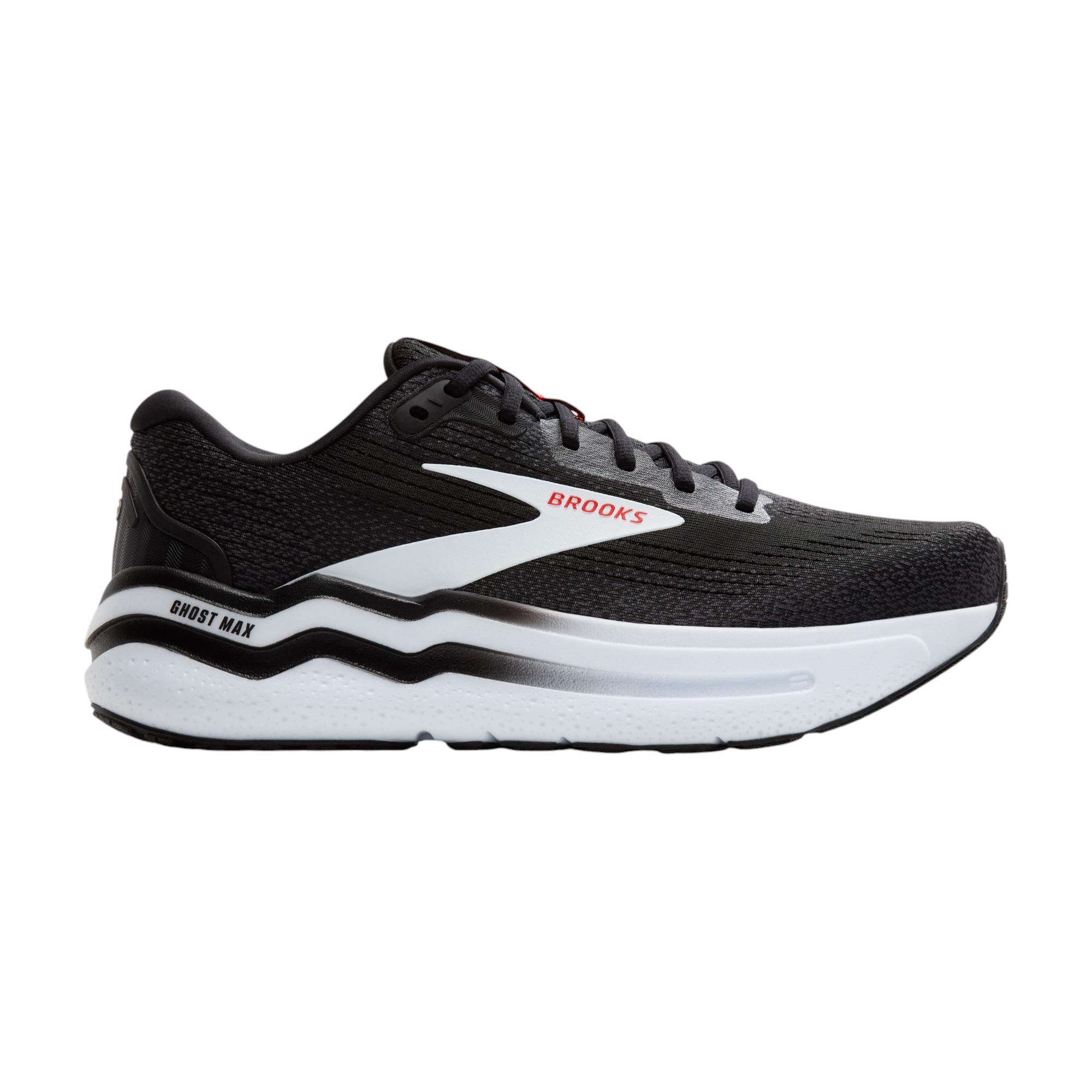 Brooks-Ghost-Max-2-Running-Shoes---Men-s-Black---White---Fiery-Red