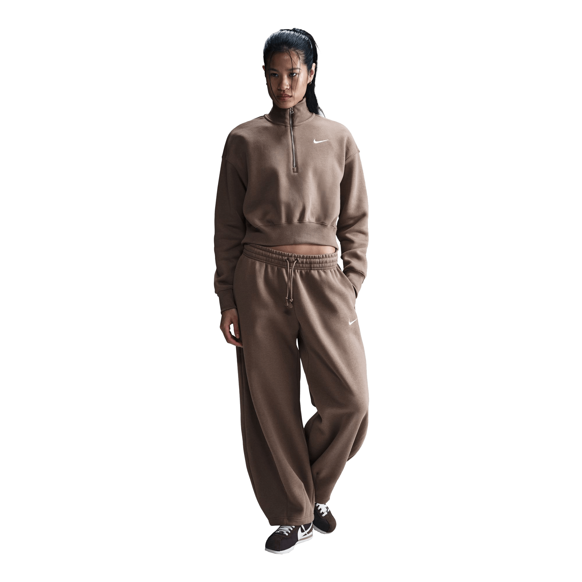 Nike Sportswear Phoenix Fleece 1/2 Zip Cropped Sweatshirt