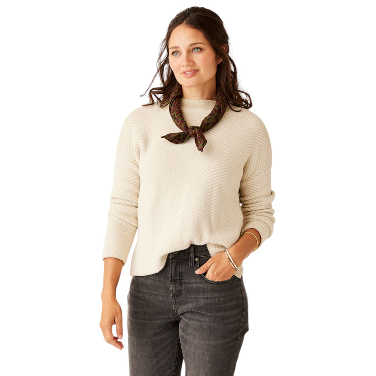 Carve-Designs-Olivia-Plush-Sweater---Women-s-Cement-Herringbone