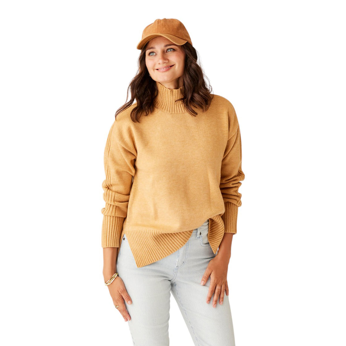CARVE-WOODWARD-SWEATER-Camel-Heather