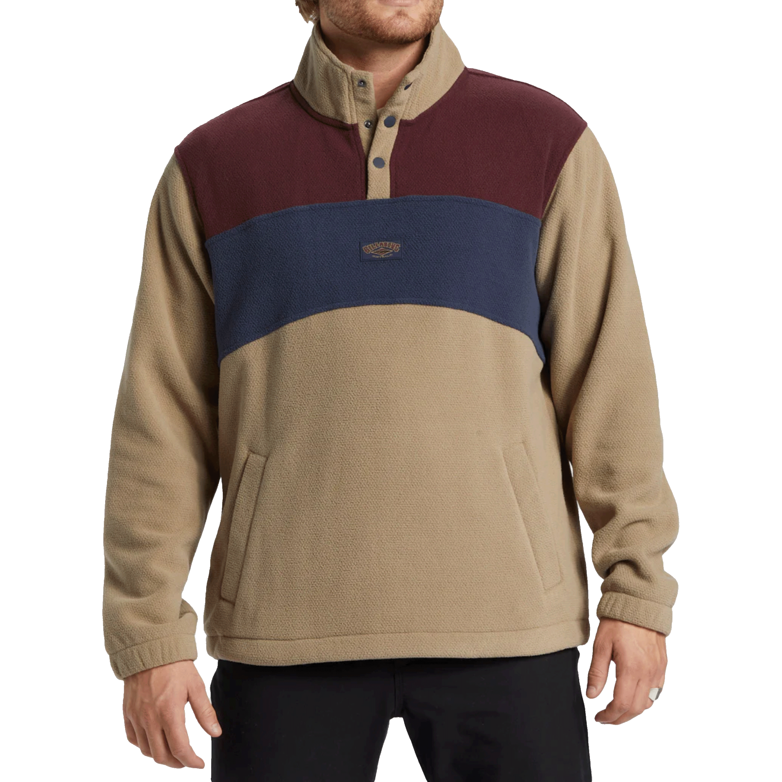 Billabong-Boundary-Mock-Snap-Sweatshirt---Men-s-DUNE